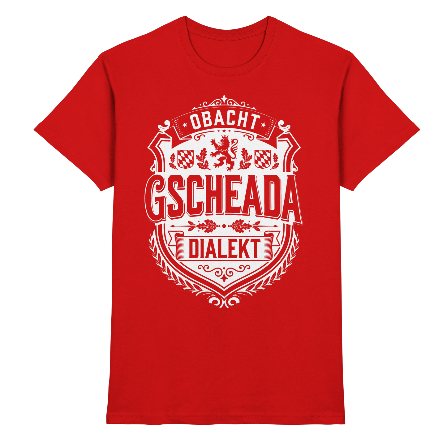 OBACHT GSCHEADA DIALEKT - Premium Shirt