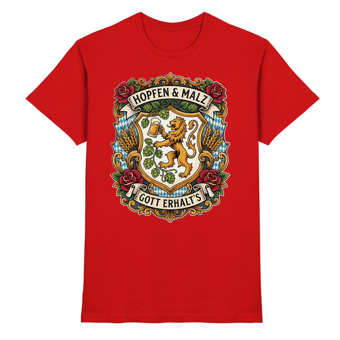 HOPFEN & MALZ - GOTT ERHALT`S - Premium Shirt
