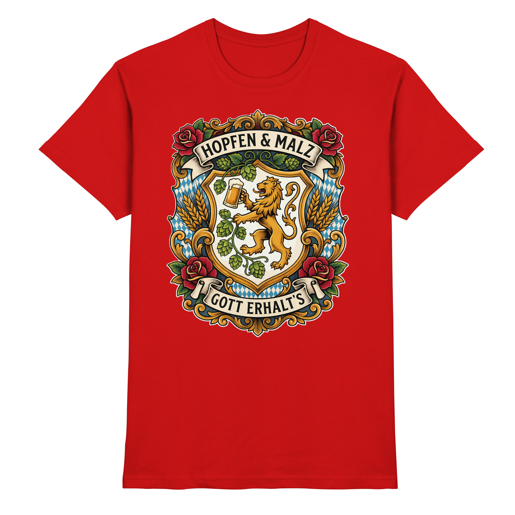 HOPFEN & MALZ - GOTT ERHALT`S - Premium Shirt