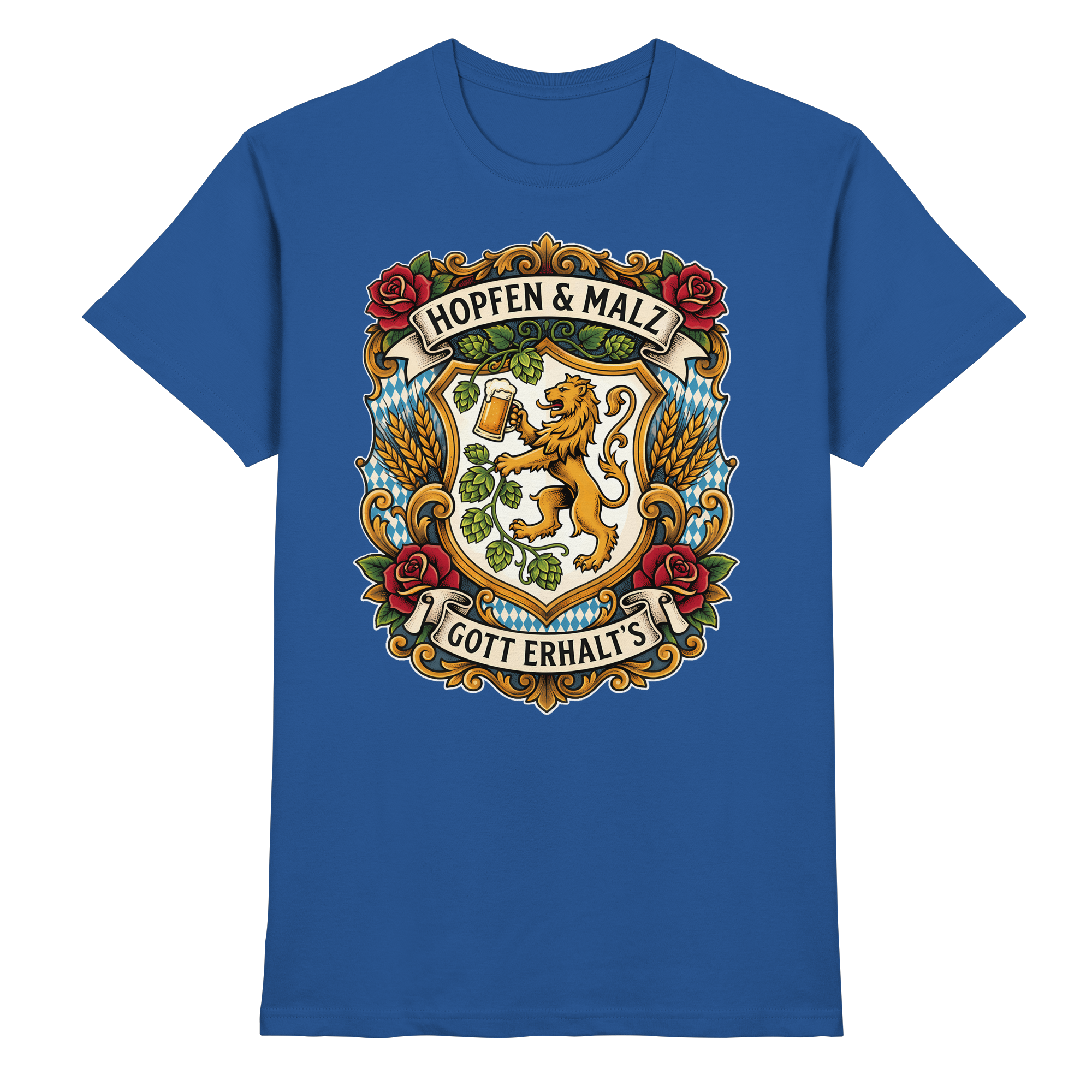 HOPFEN & MALZ - GOTT ERHALT`S - Premium Shirt