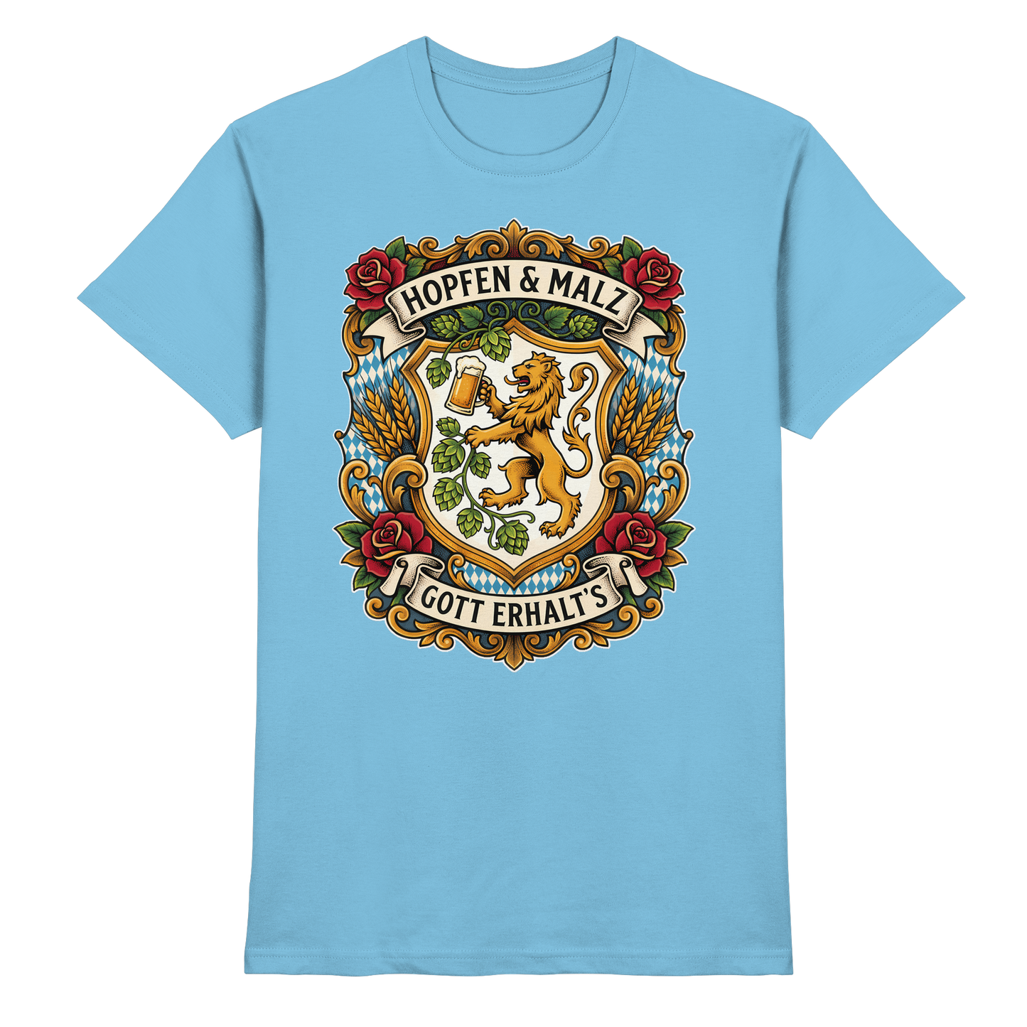 HOPFEN & MALZ - GOTT ERHALT`S - Premium Shirt