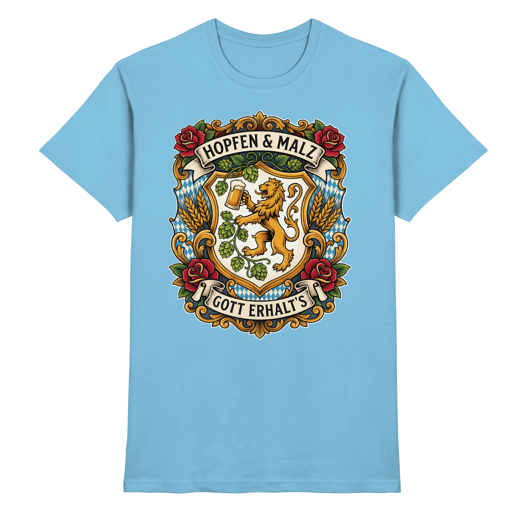 HOPFEN & MALZ - GOTT ERHALT`S - Premium Shirt