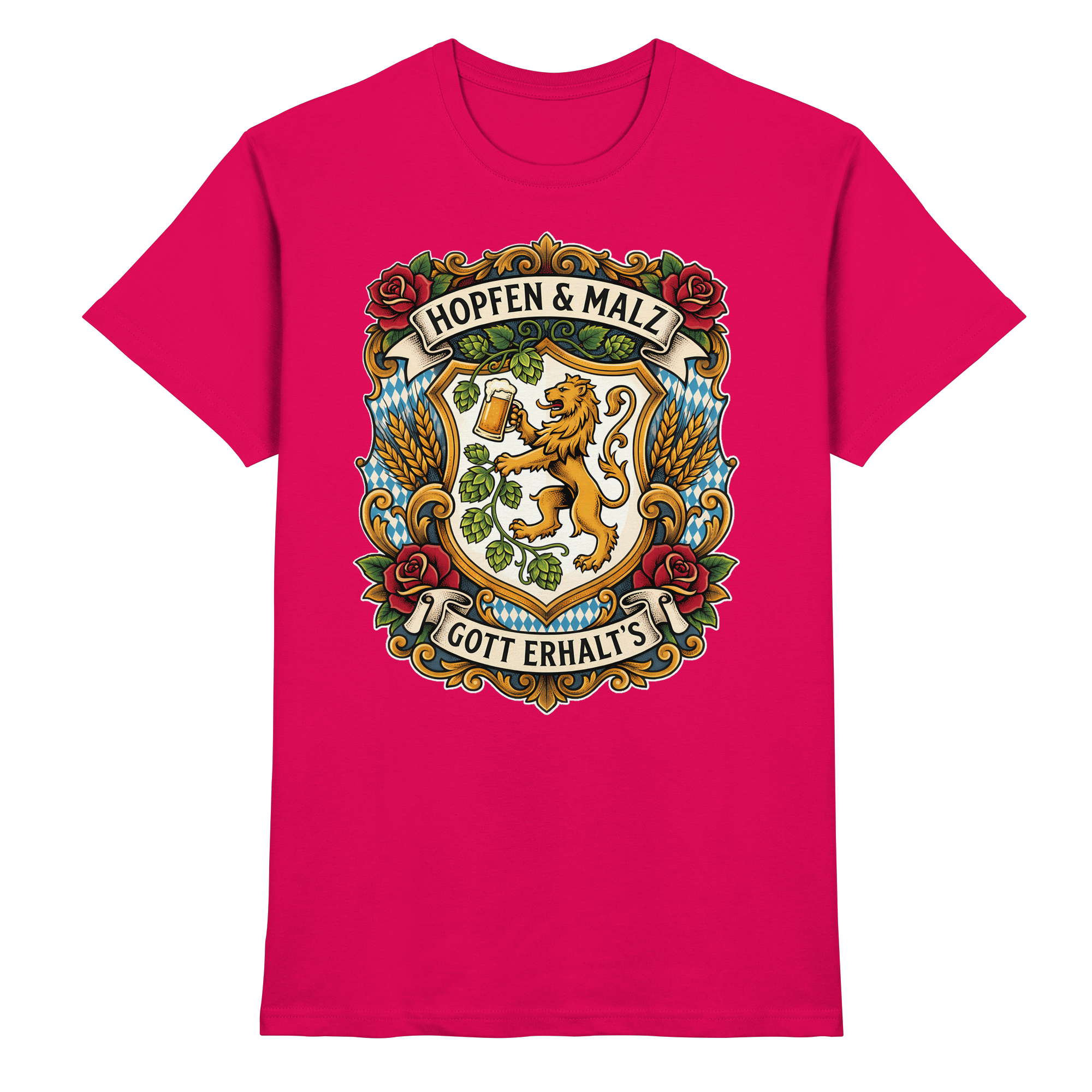 HOPFEN & MALZ - GOTT ERHALT`S - Premium Shirt