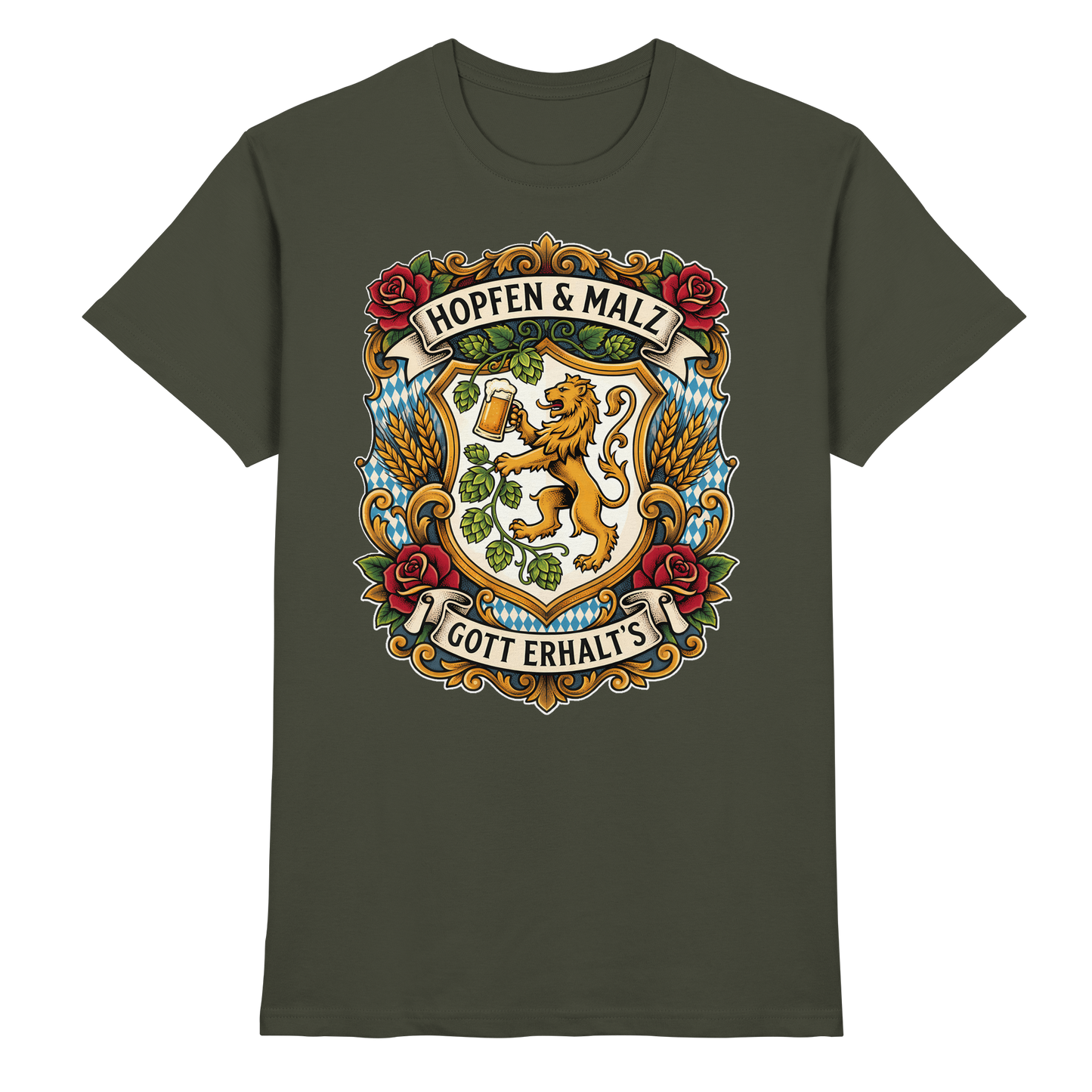 HOPFEN & MALZ - GOTT ERHALT`S - Premium Shirt