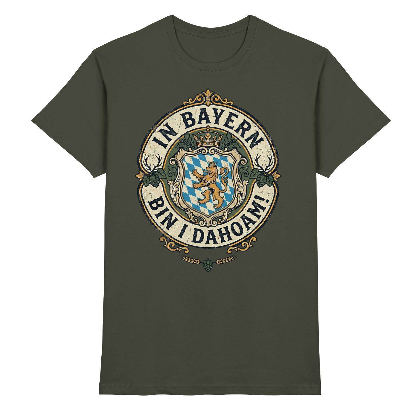 IN BAYERN BIN I DAHOAM! - Premium Shirt