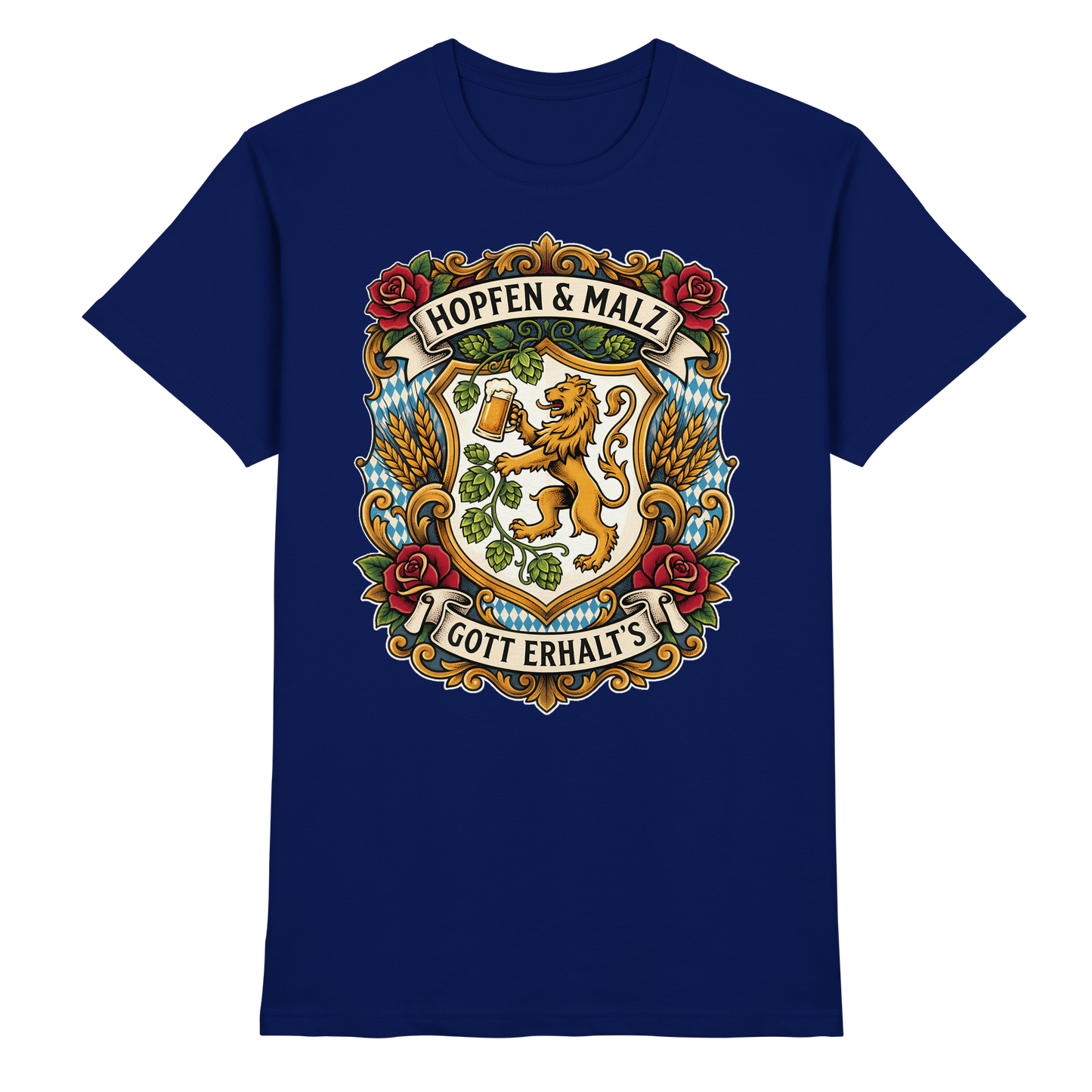 HOPFEN & MALZ - GOTT ERHALT`S - Premium Shirt