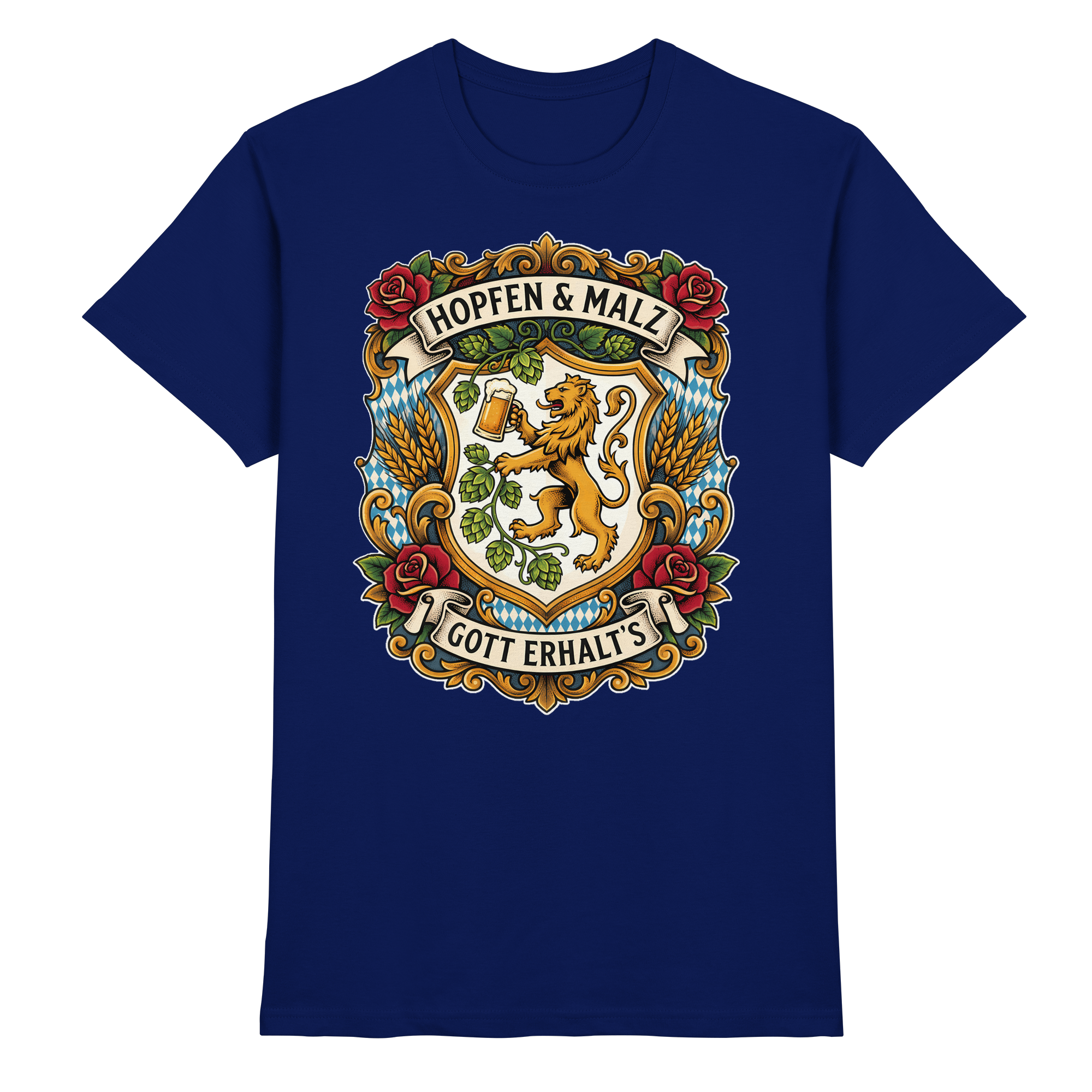 HOPFEN & MALZ - GOTT ERHALT`S - Premium Shirt