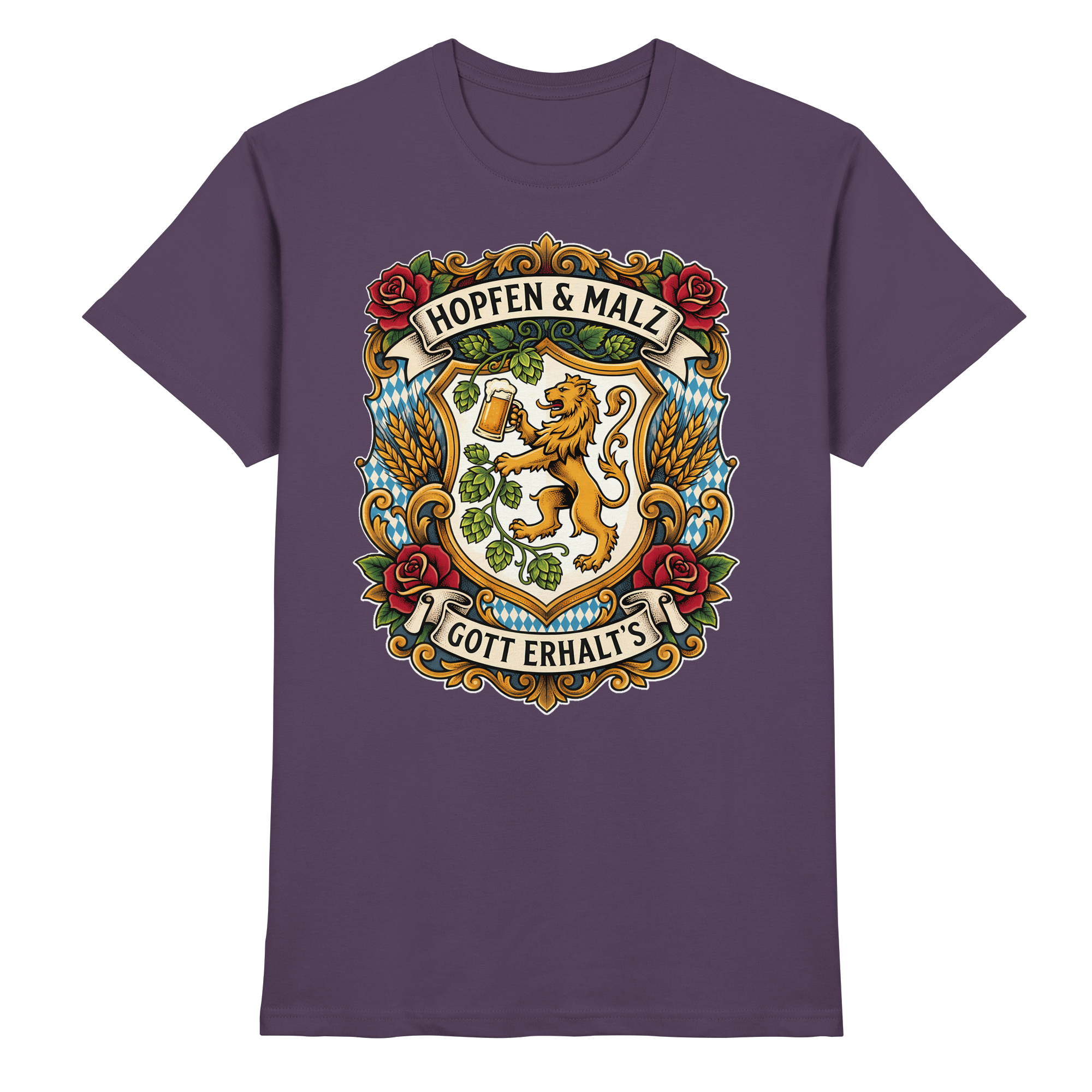 HOPFEN & MALZ - GOTT ERHALT`S - Premium Shirt