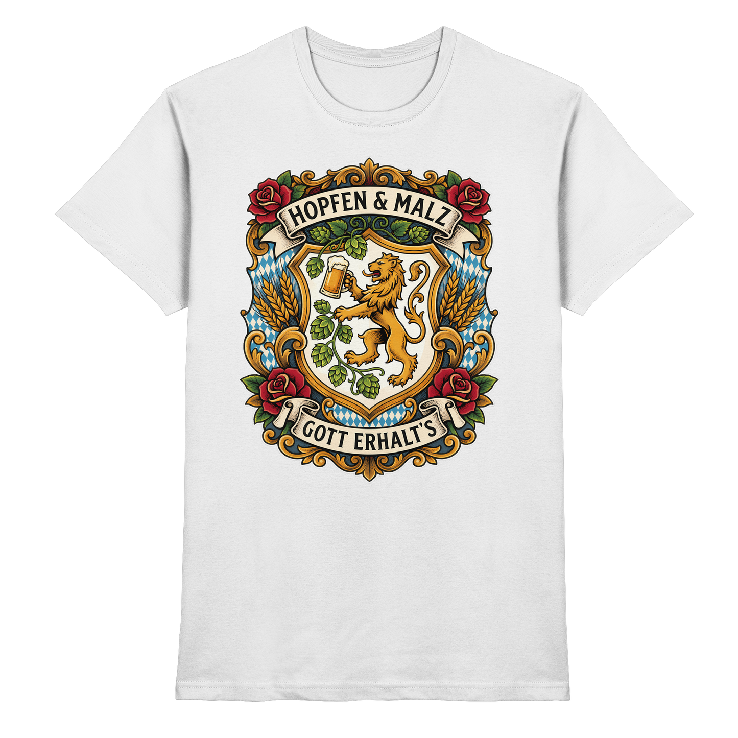HOPFEN & MALZ - GOTT ERHALT`S - Premium Shirt