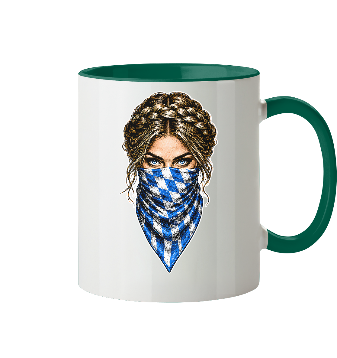 Bayerische Banditin - Tasse zweifarbig