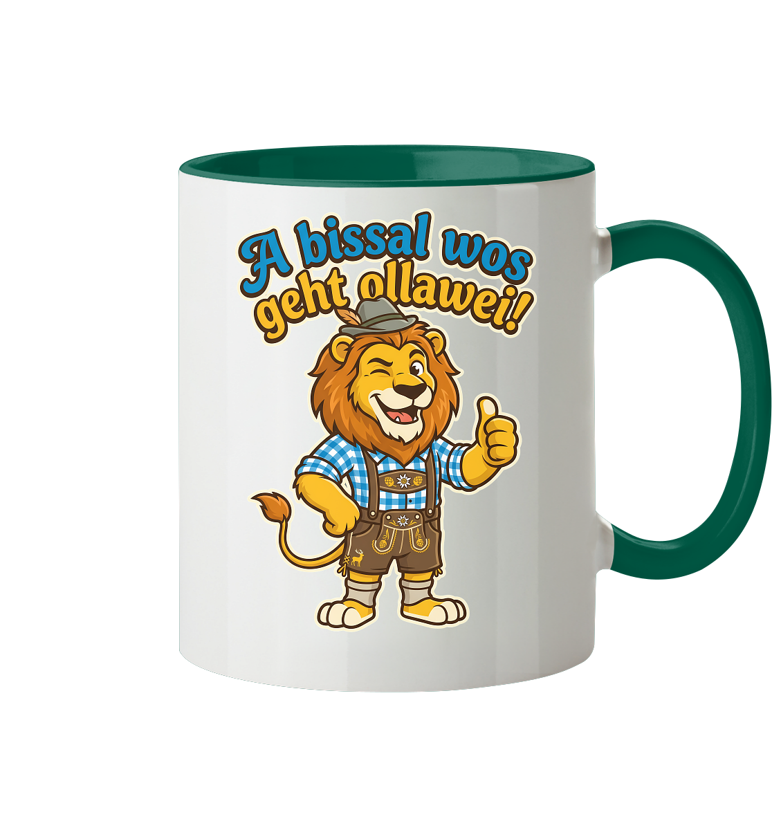 A BISSAL WOS GEHT OLLAWEI! - Tasse zweifarbig