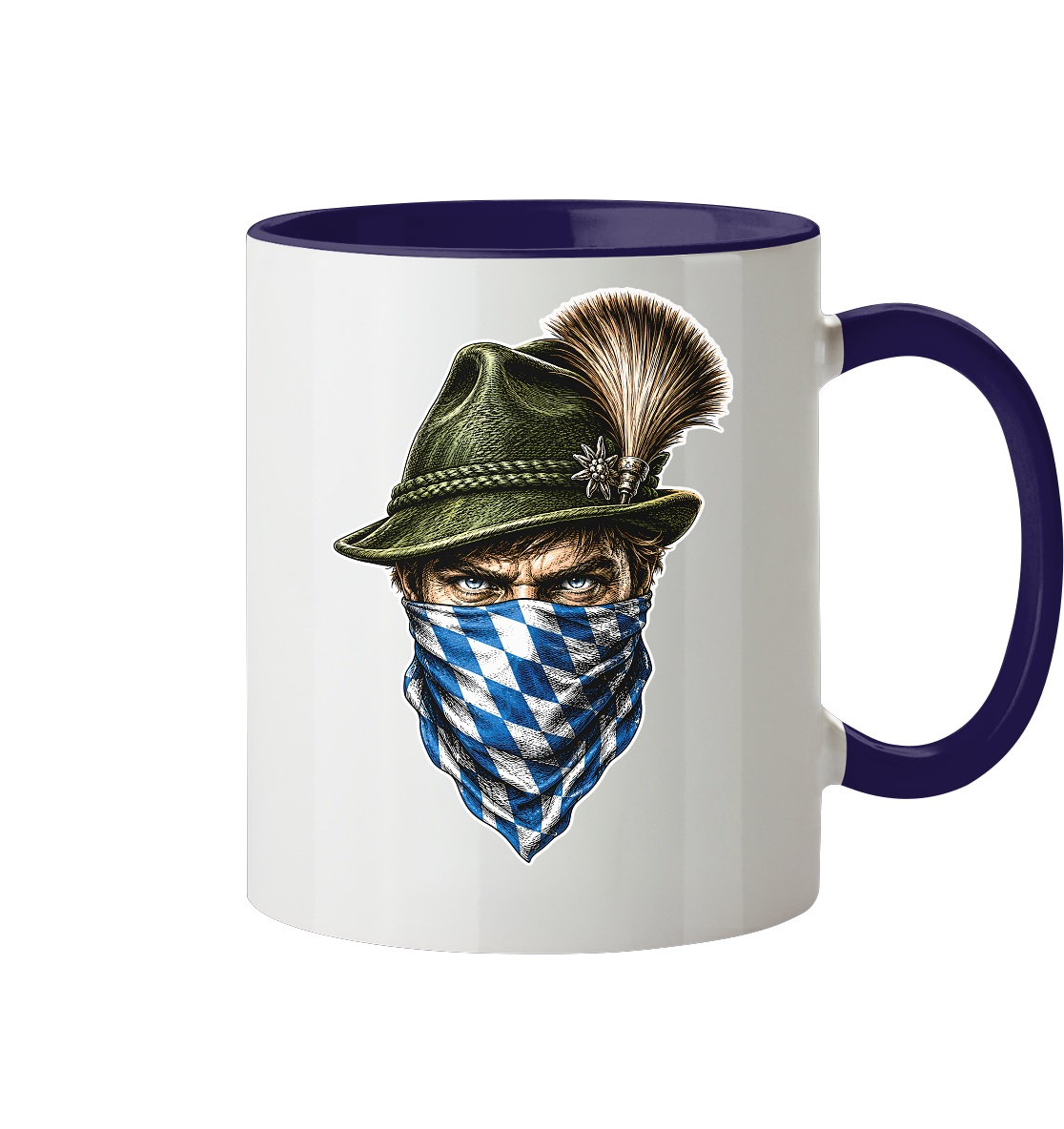 Bayerischer Bandit - Tasse zweifarbig