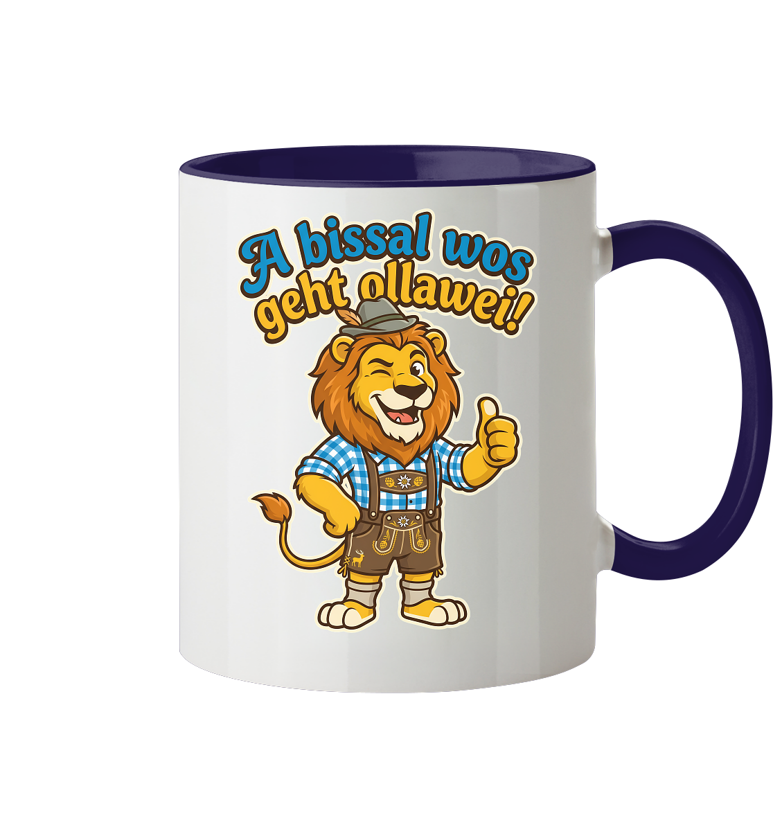 A BISSAL WOS GEHT OLLAWEI! - Tasse zweifarbig