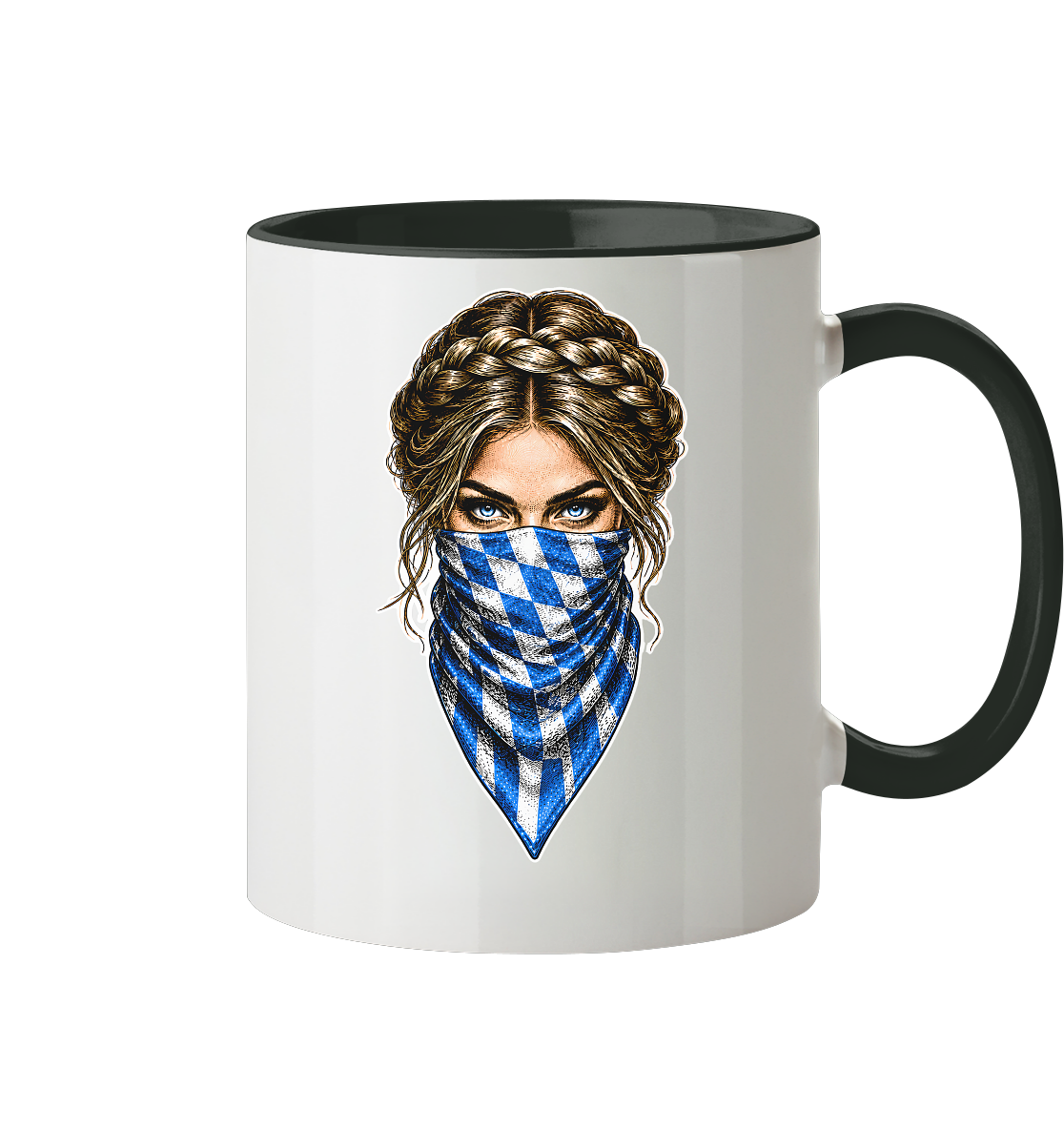 Bayerische Banditin - Tasse zweifarbig