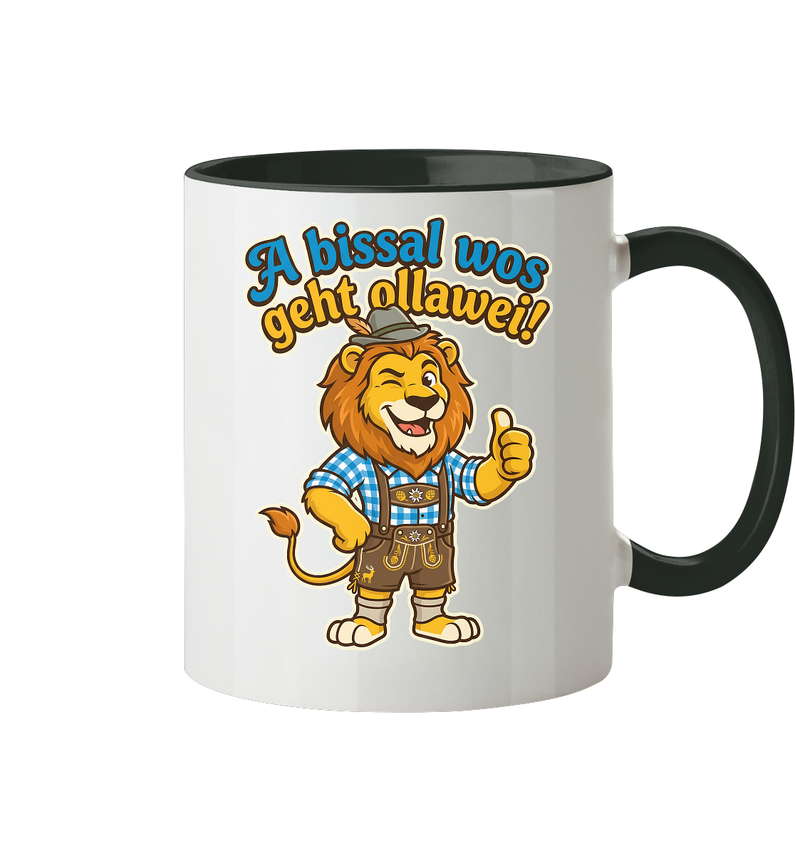 A BISSAL WOS GEHT OLLAWEI! - Tasse zweifarbig