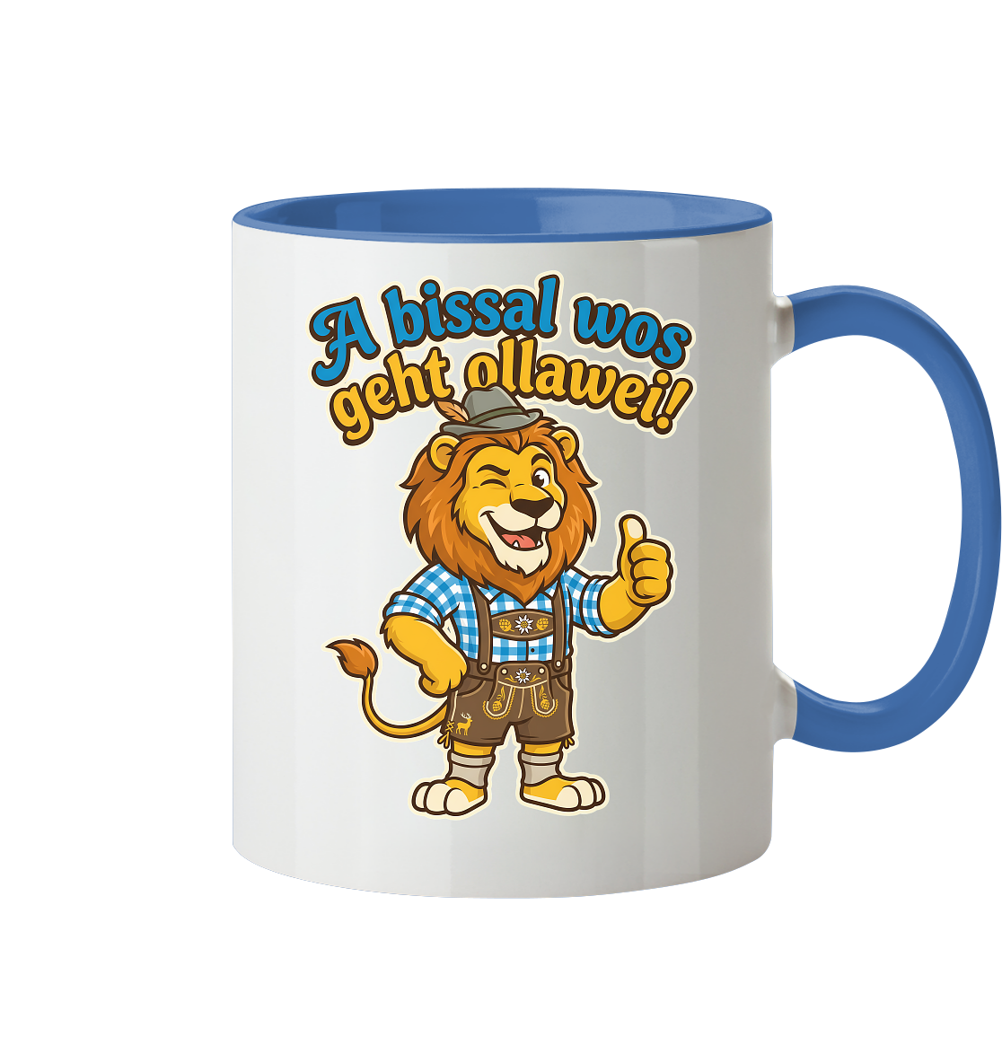 A BISSAL WOS GEHT OLLAWEI! - Tasse zweifarbig