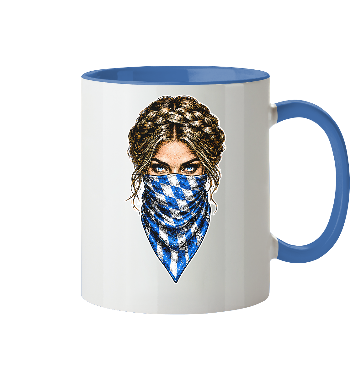 Bayerische Banditin - Tasse zweifarbig