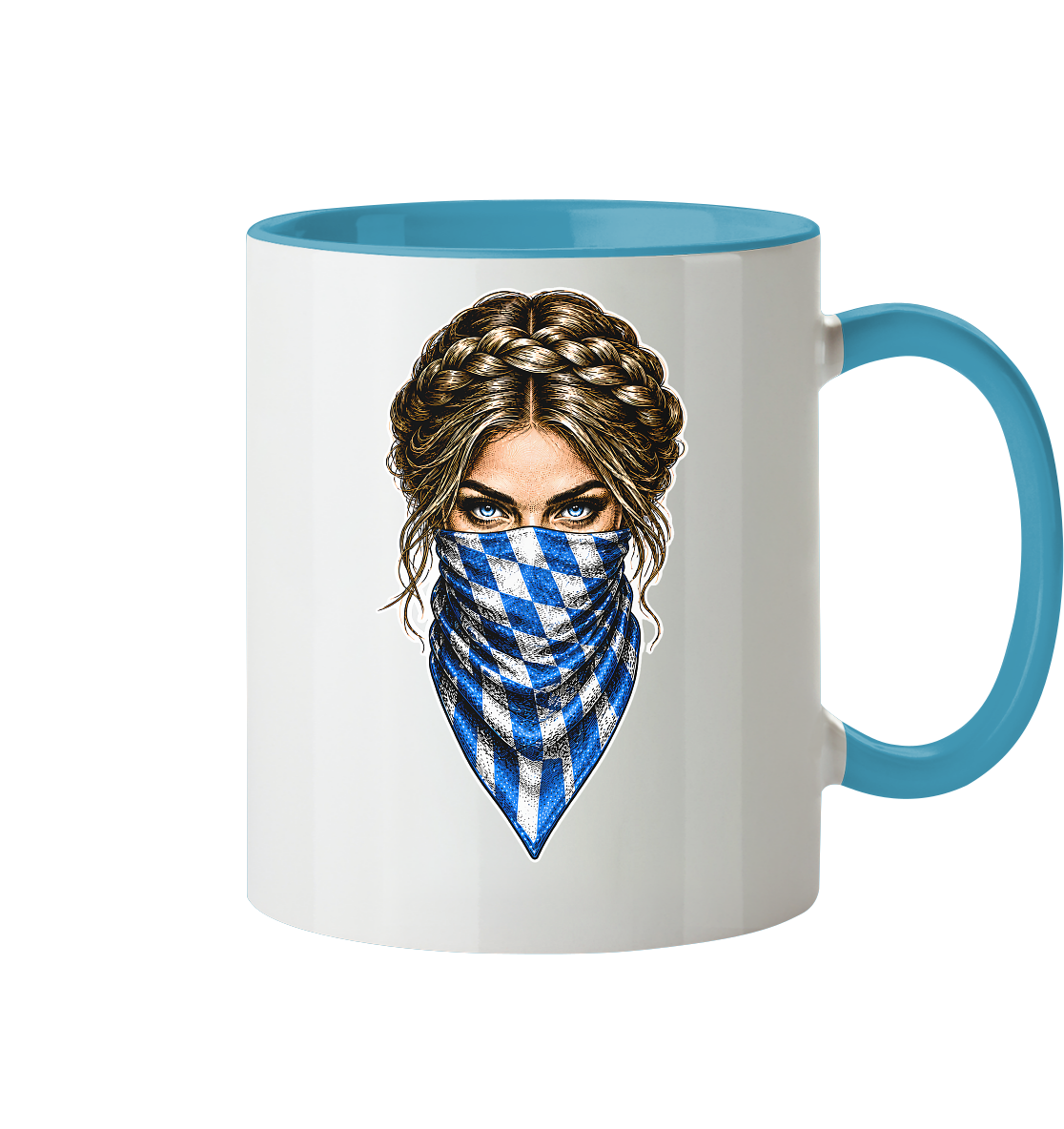 Bayerische Banditin - Tasse zweifarbig
