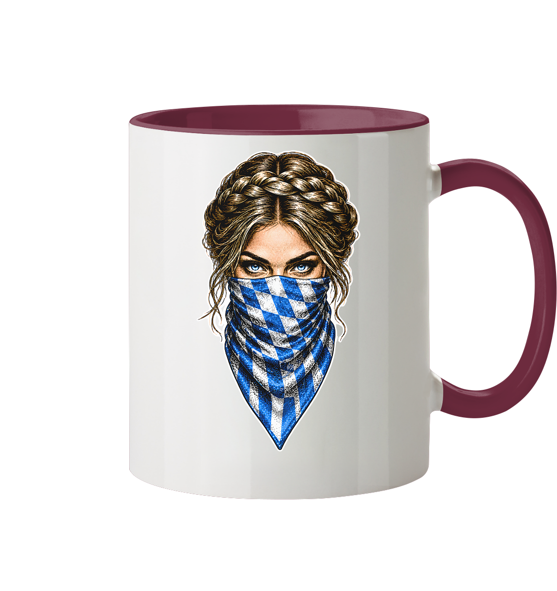 Bayerische Banditin - Tasse zweifarbig