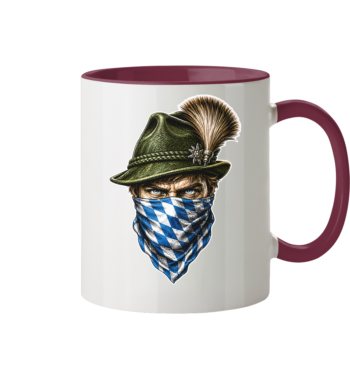 Bayerischer Bandit - Tasse zweifarbig