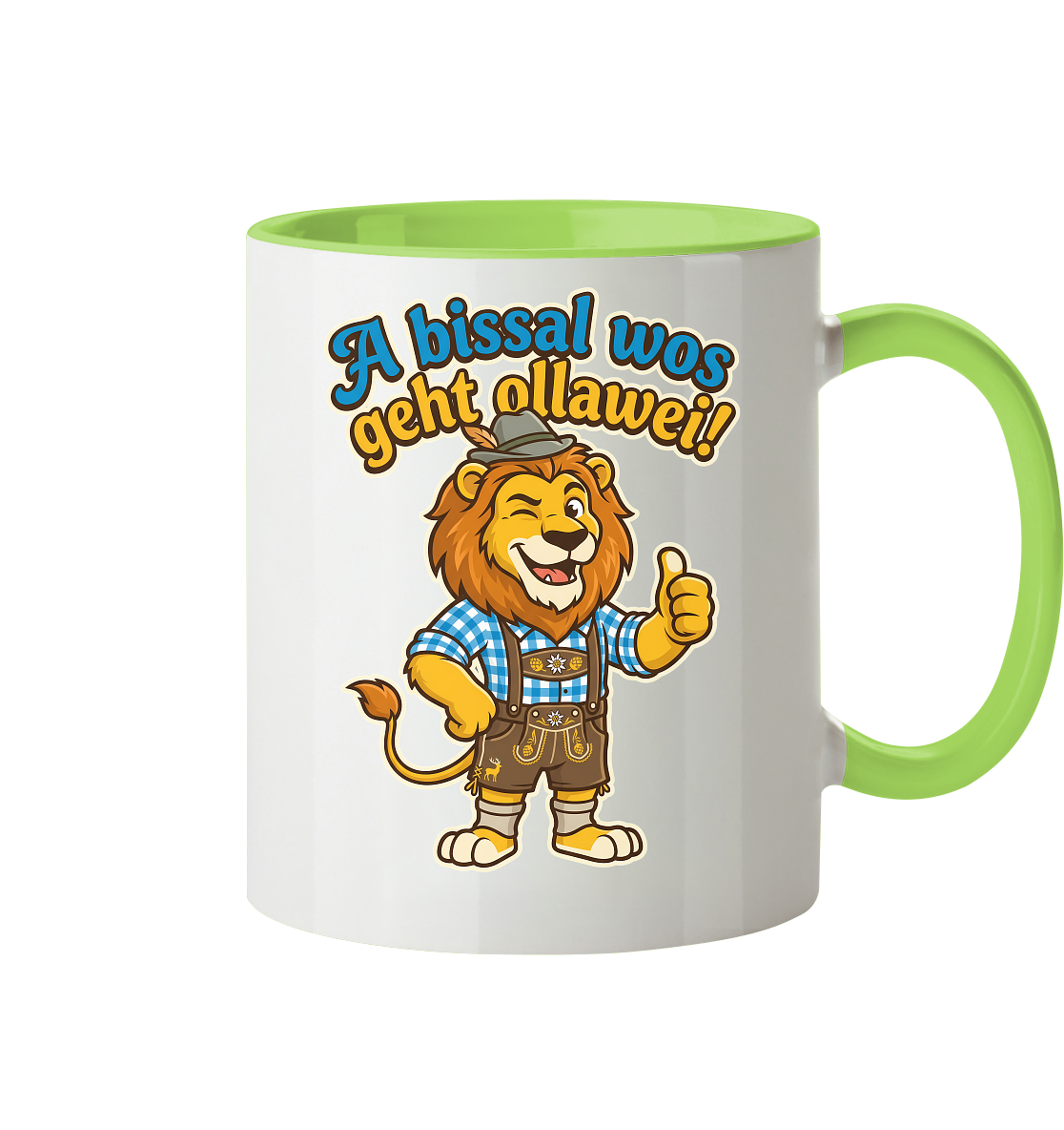 A BISSAL WOS GEHT OLLAWEI! - Tasse zweifarbig
