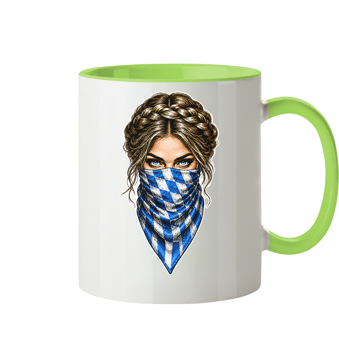 Bayerische Banditin - Tasse zweifarbig