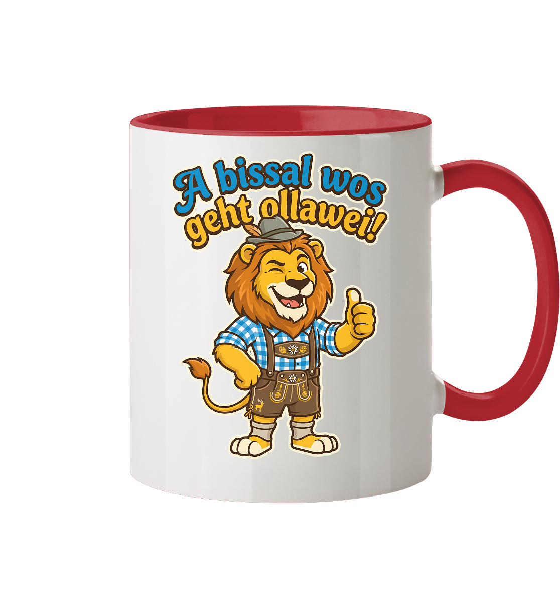 A BISSAL WOS GEHT OLLAWEI! - Tasse zweifarbig