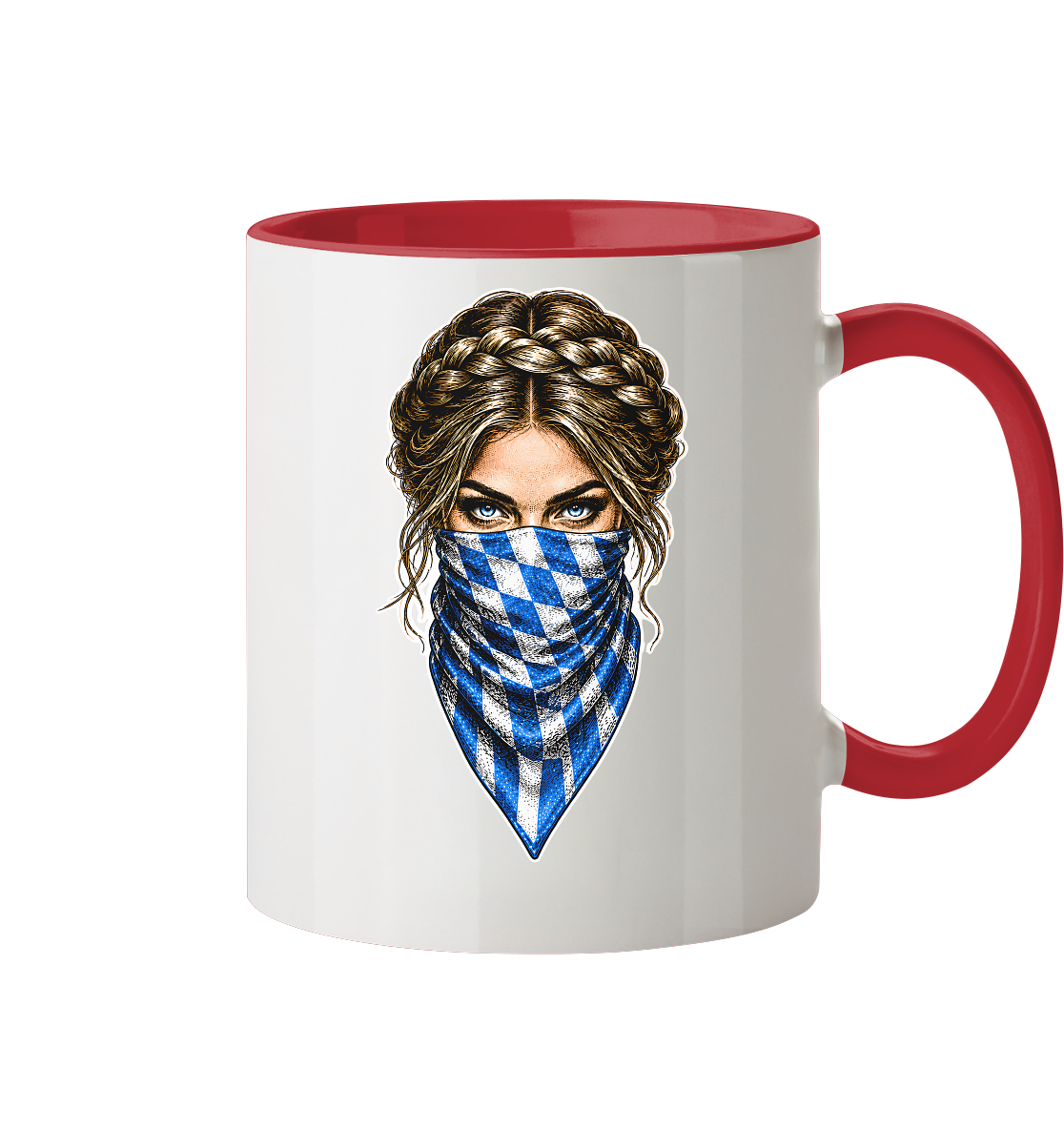 Bayerische Banditin - Tasse zweifarbig