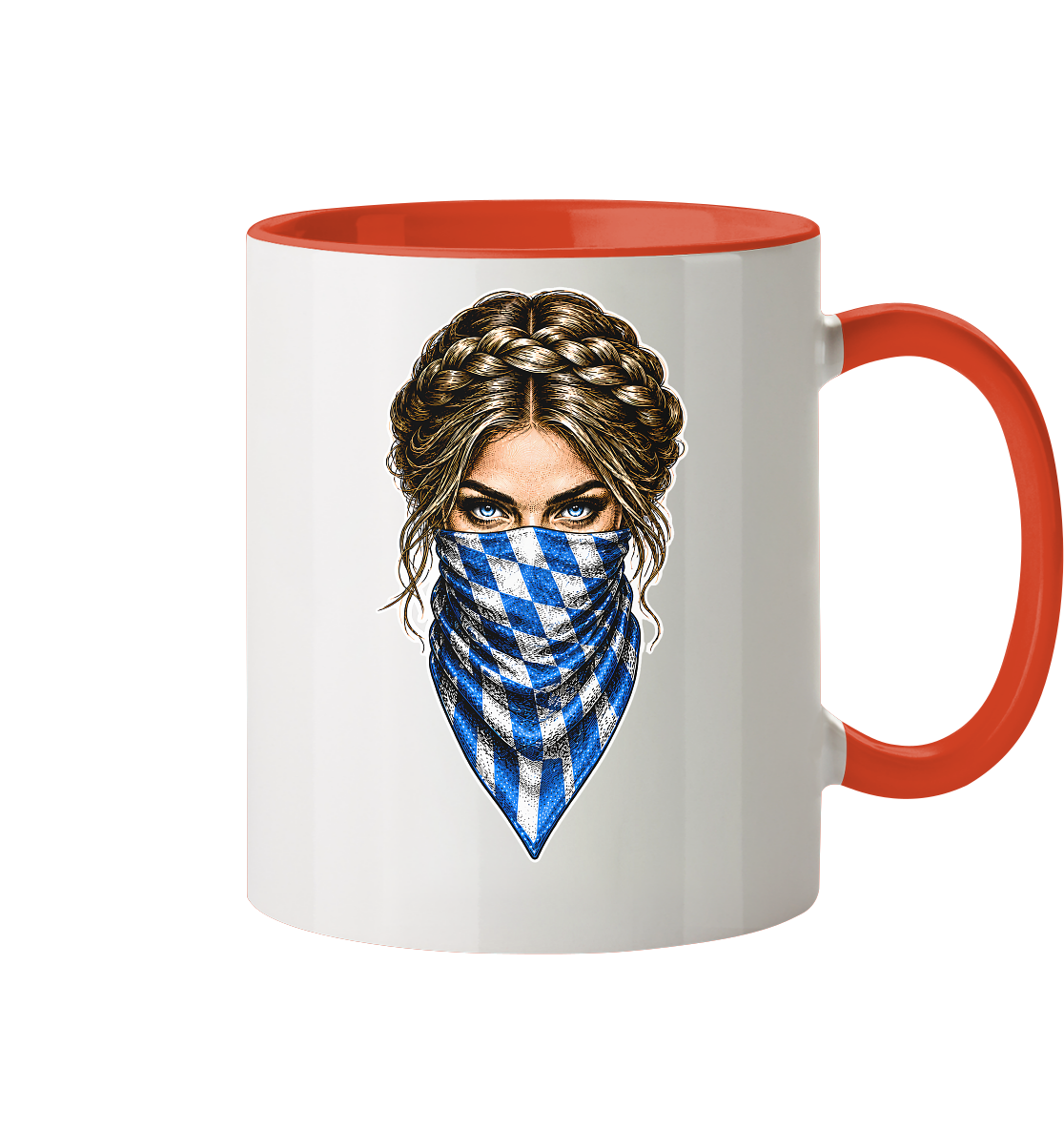 Bayerische Banditin - Tasse zweifarbig