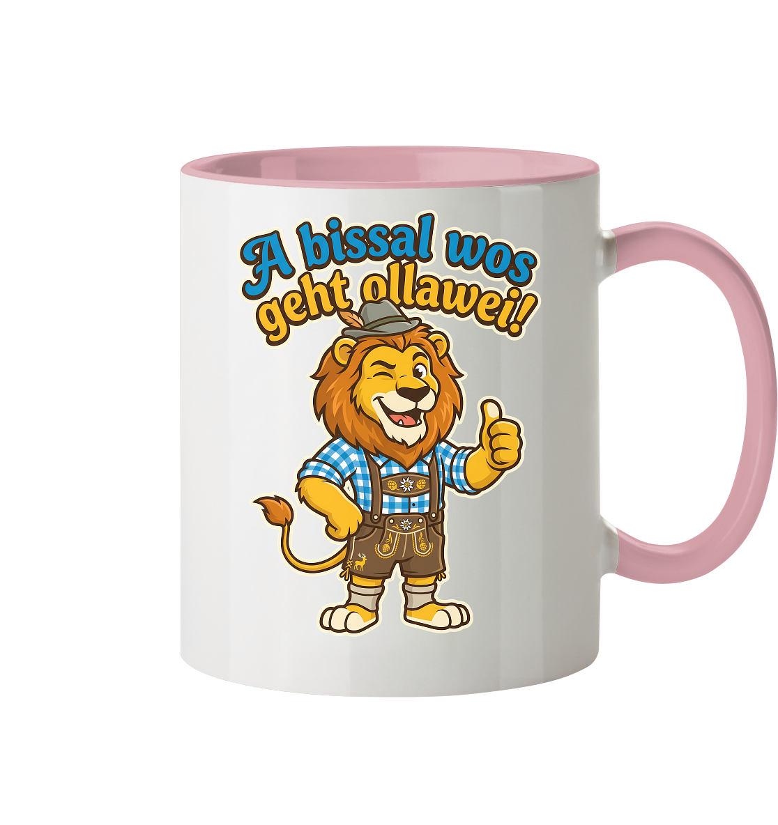 A BISSAL WOS GEHT OLLAWEI! - Tasse zweifarbig