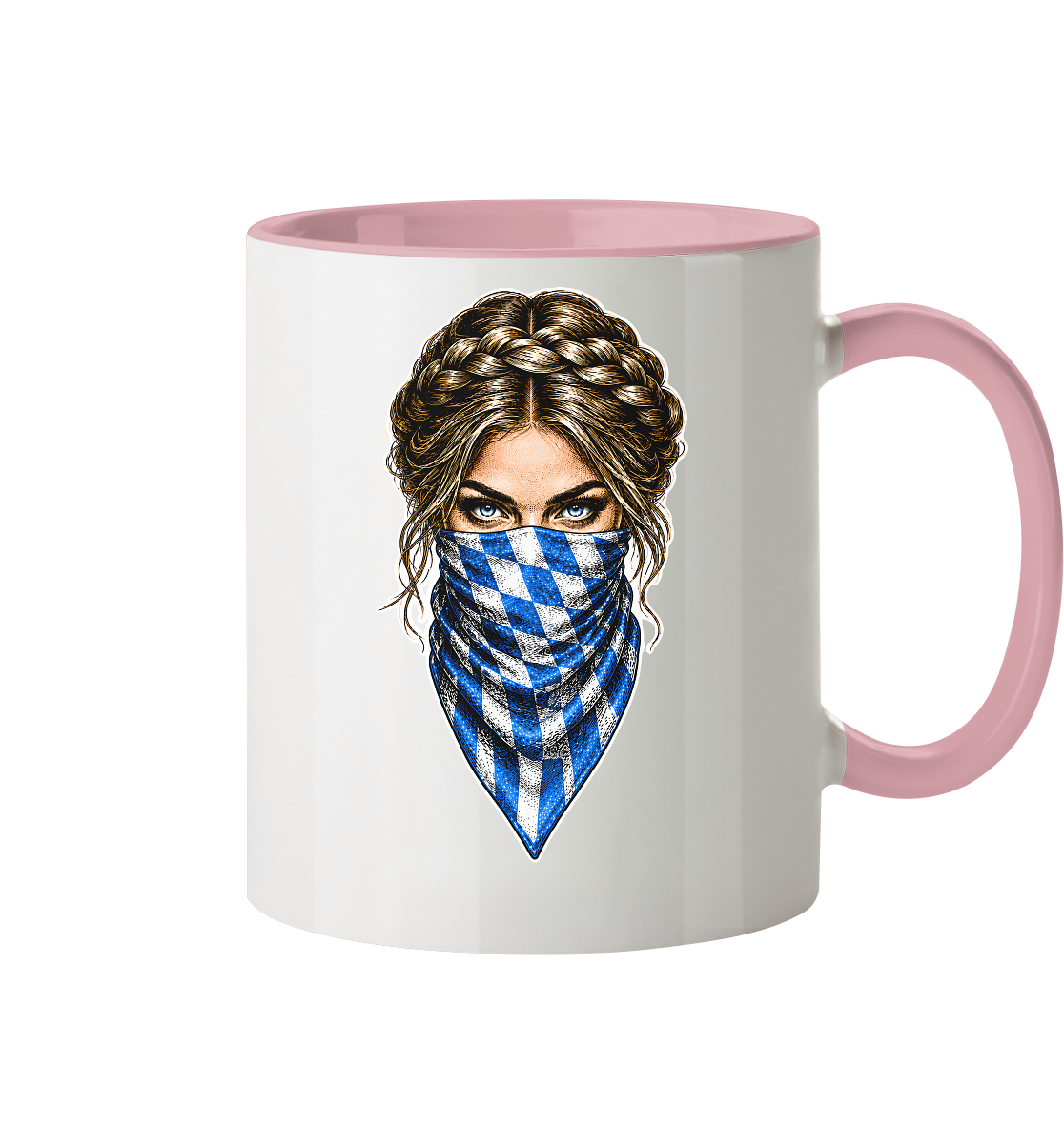 Bayerische Banditin - Tasse zweifarbig