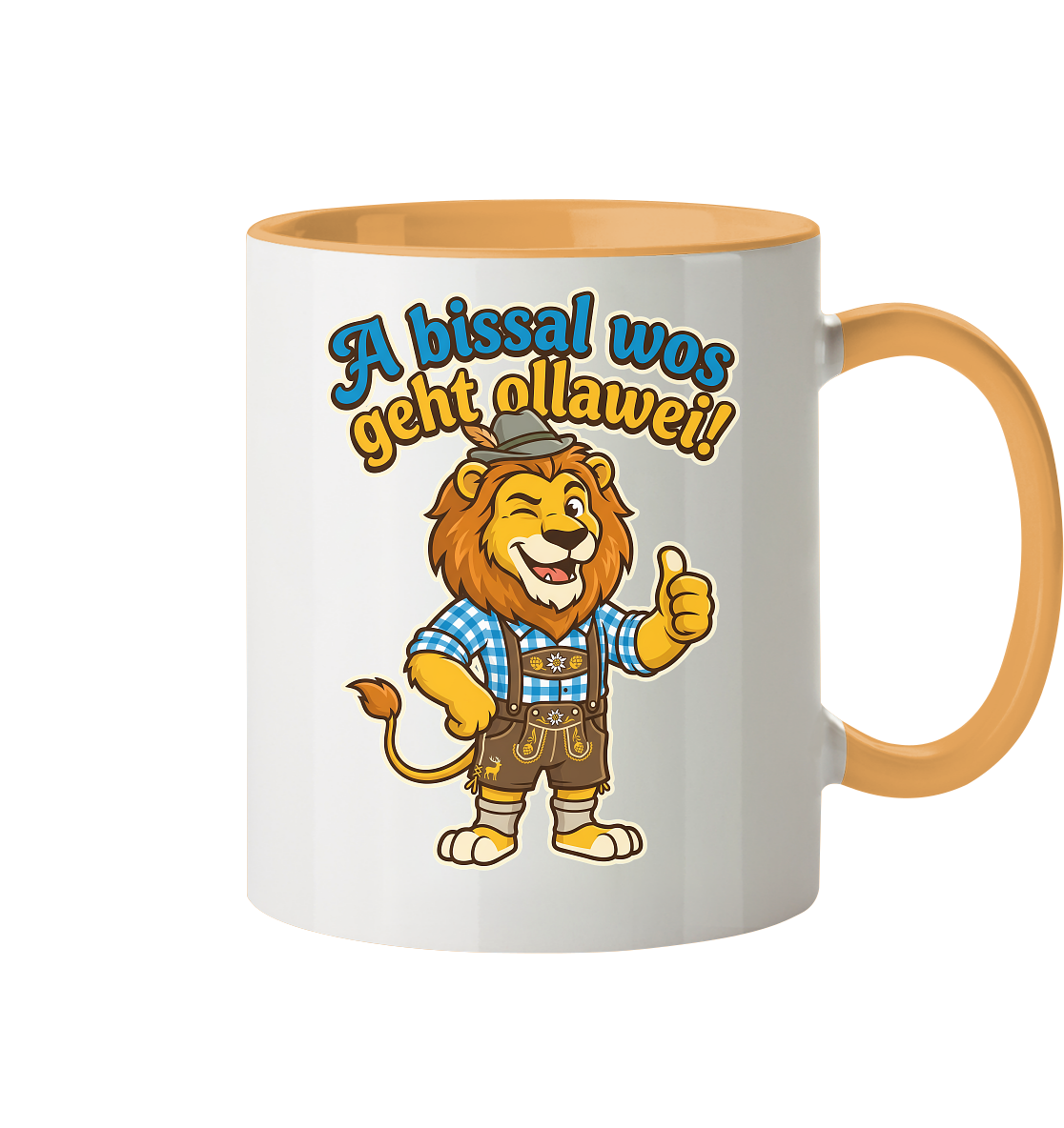 A BISSAL WOS GEHT OLLAWEI! - Tasse zweifarbig