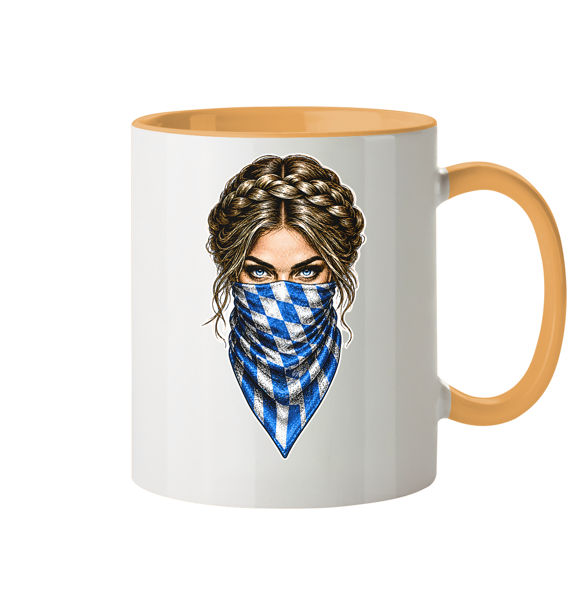 Bayerische Banditin - Tasse zweifarbig