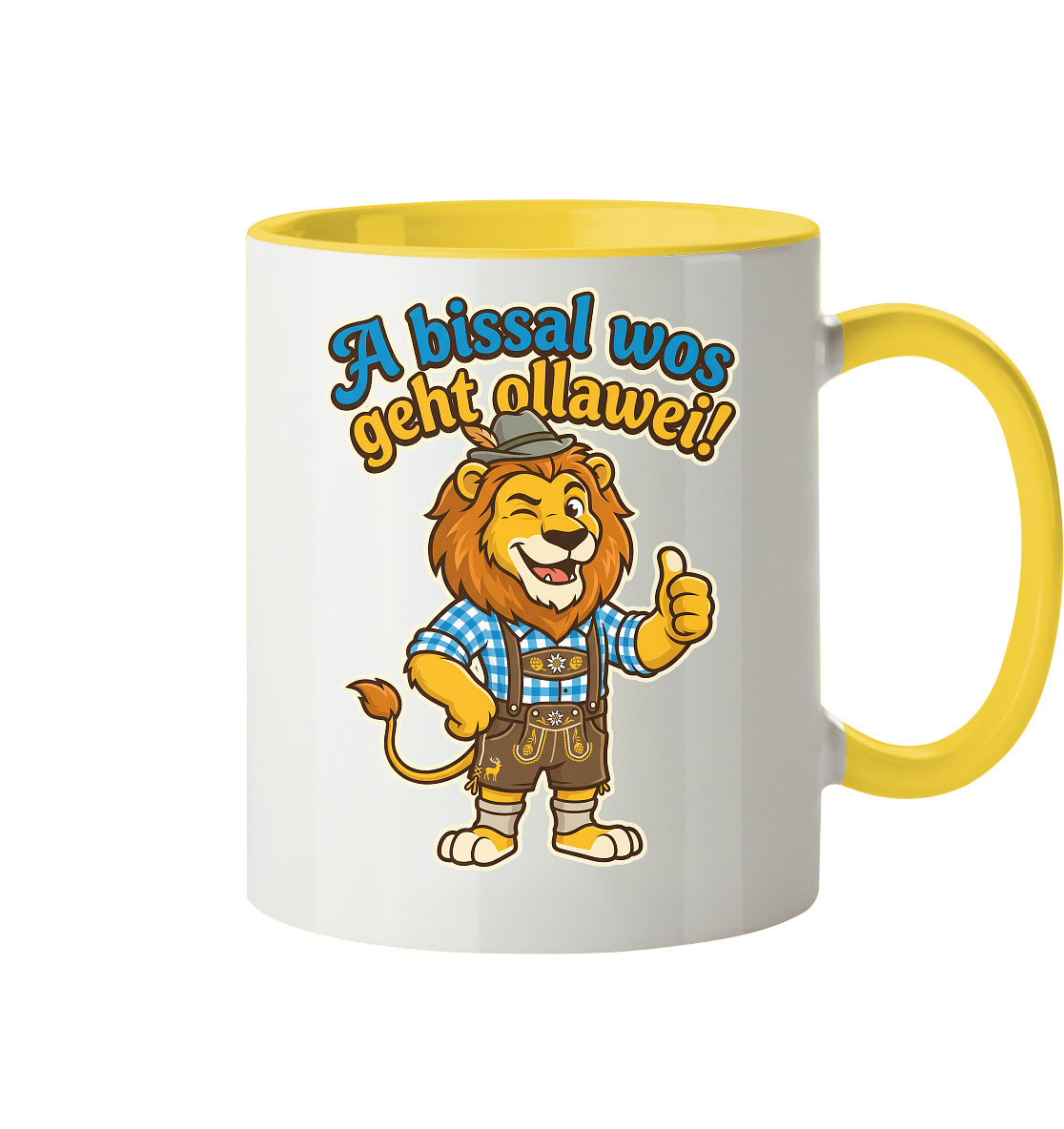 A BISSAL WOS GEHT OLLAWEI! - Tasse zweifarbig