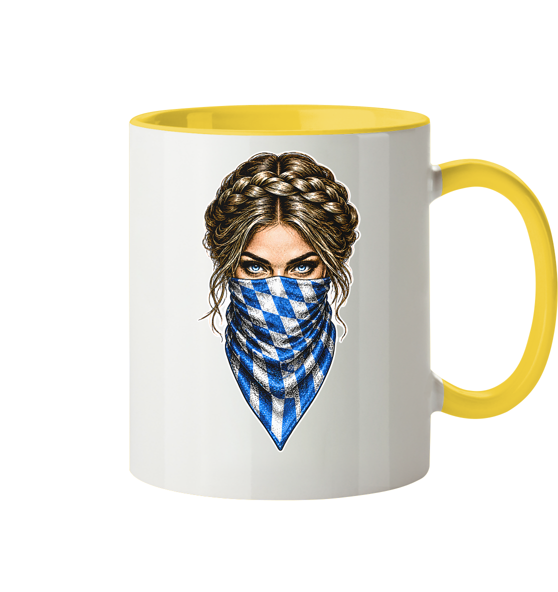 Bayerische Banditin - Tasse zweifarbig