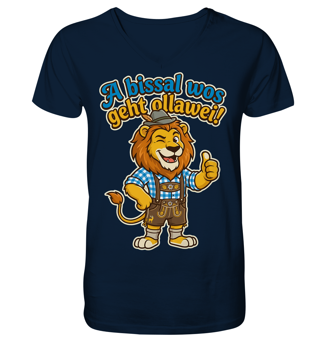 A BISSAL WOS GEHT OLLAWEI! - V-Neck Shirt