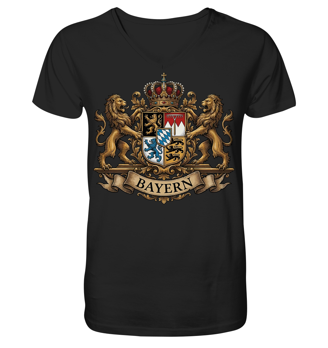 BAYERN - V-Neck Shirt - BayrischerHumor