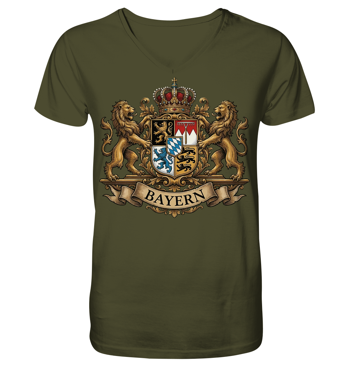 BAYERN - V-Neck Shirt - BayrischerHumor