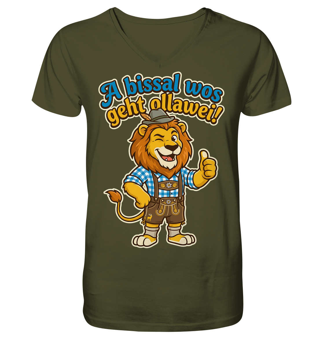 A BISSAL WOS GEHT OLLAWEI! - V-Neck Shirt
