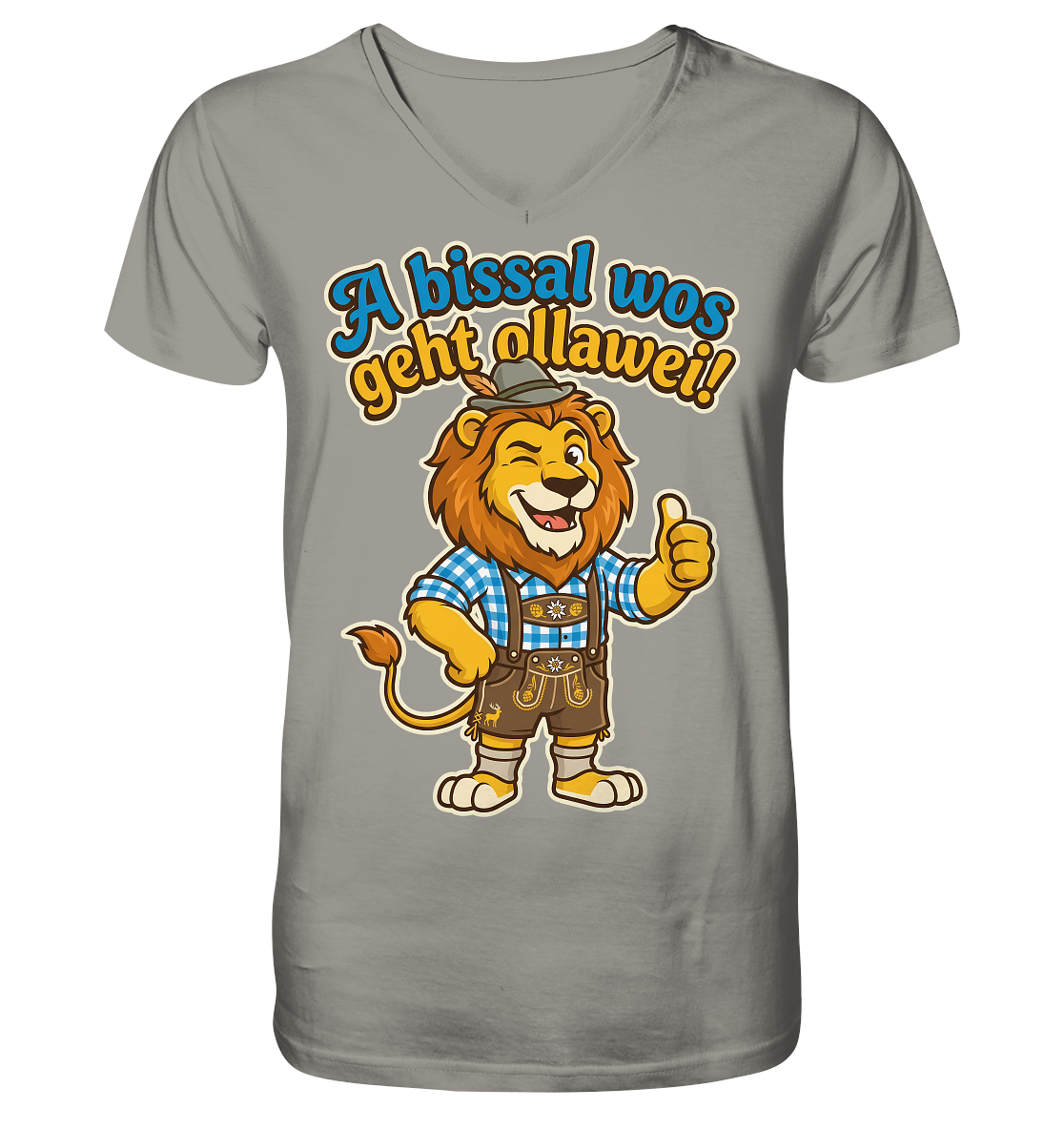 A BISSAL WOS GEHT OLLAWEI! - V-Neck Shirt