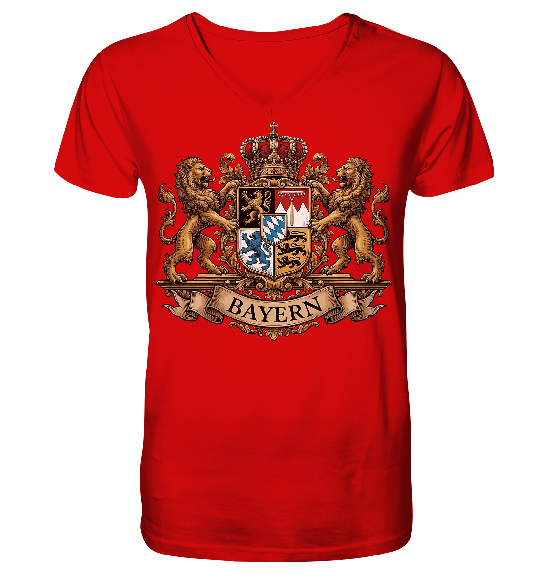BAYERN - V-Neck Shirt - BayrischerHumor