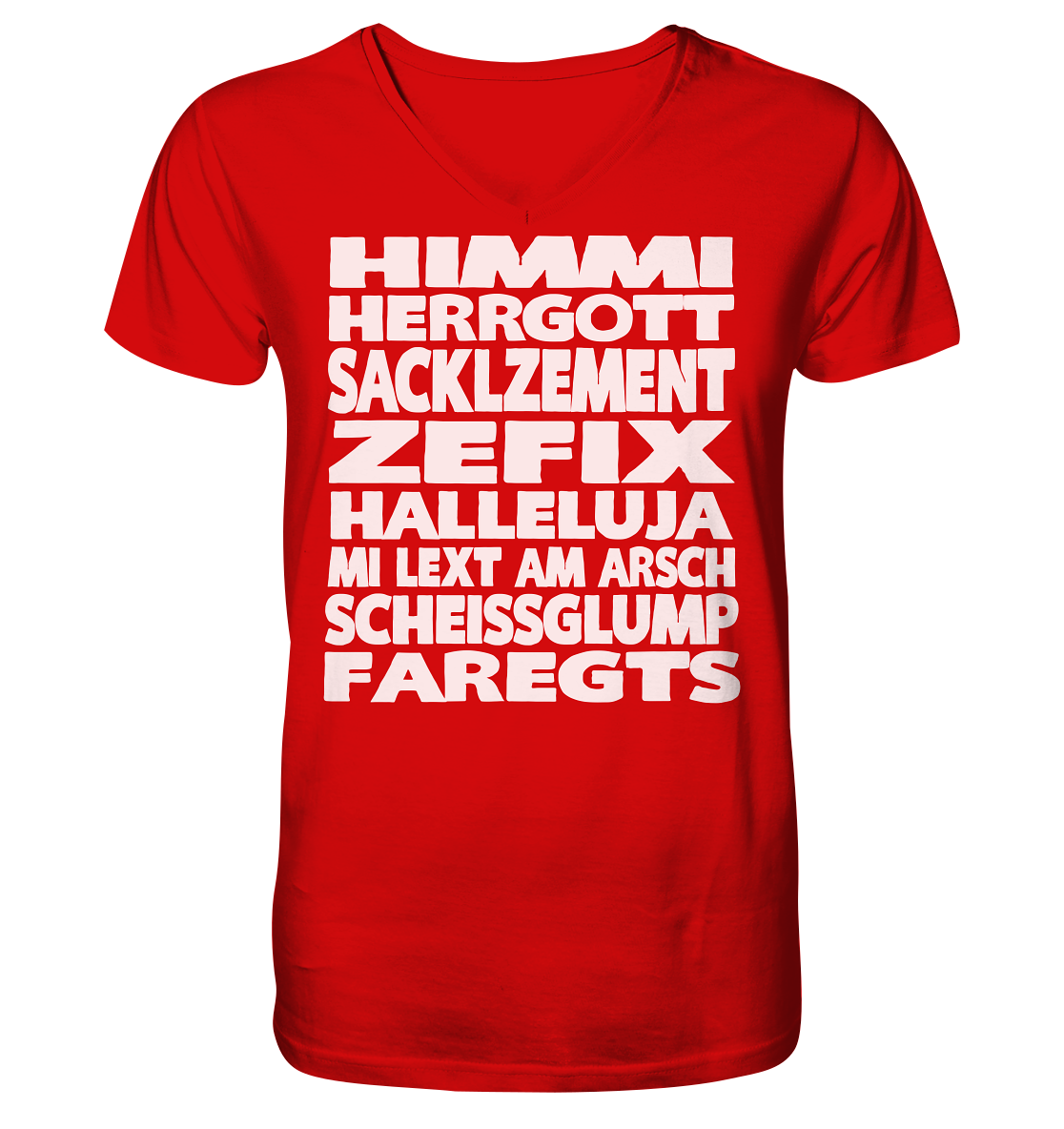 HIMMI HERRGOTT - V-Neck Shirt - BayrischerHumor