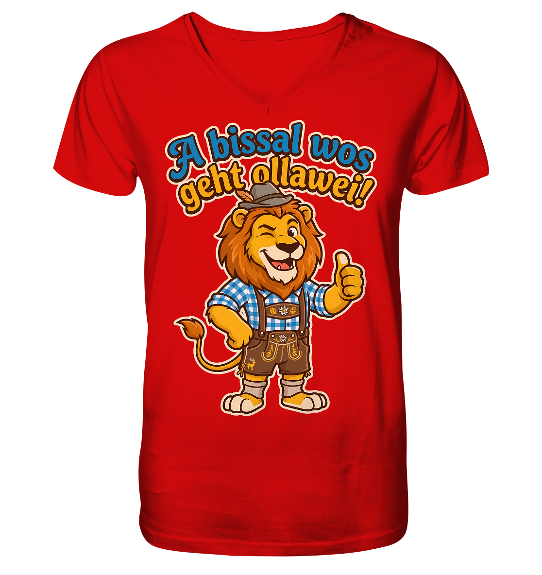 A BISSAL WOS GEHT OLLAWEI! - V-Neck Shirt