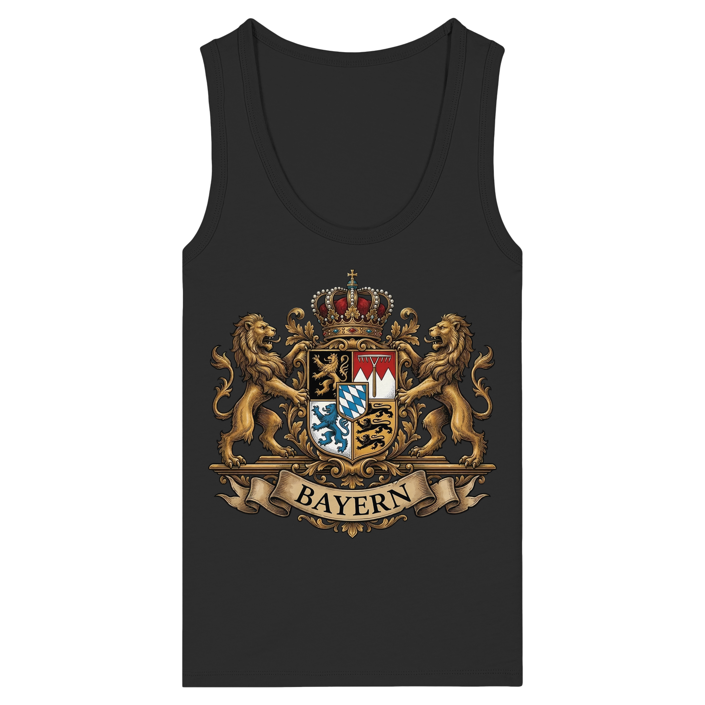 BAYERN - Womens Organic Fitted Tank Top - BayrischerHumor