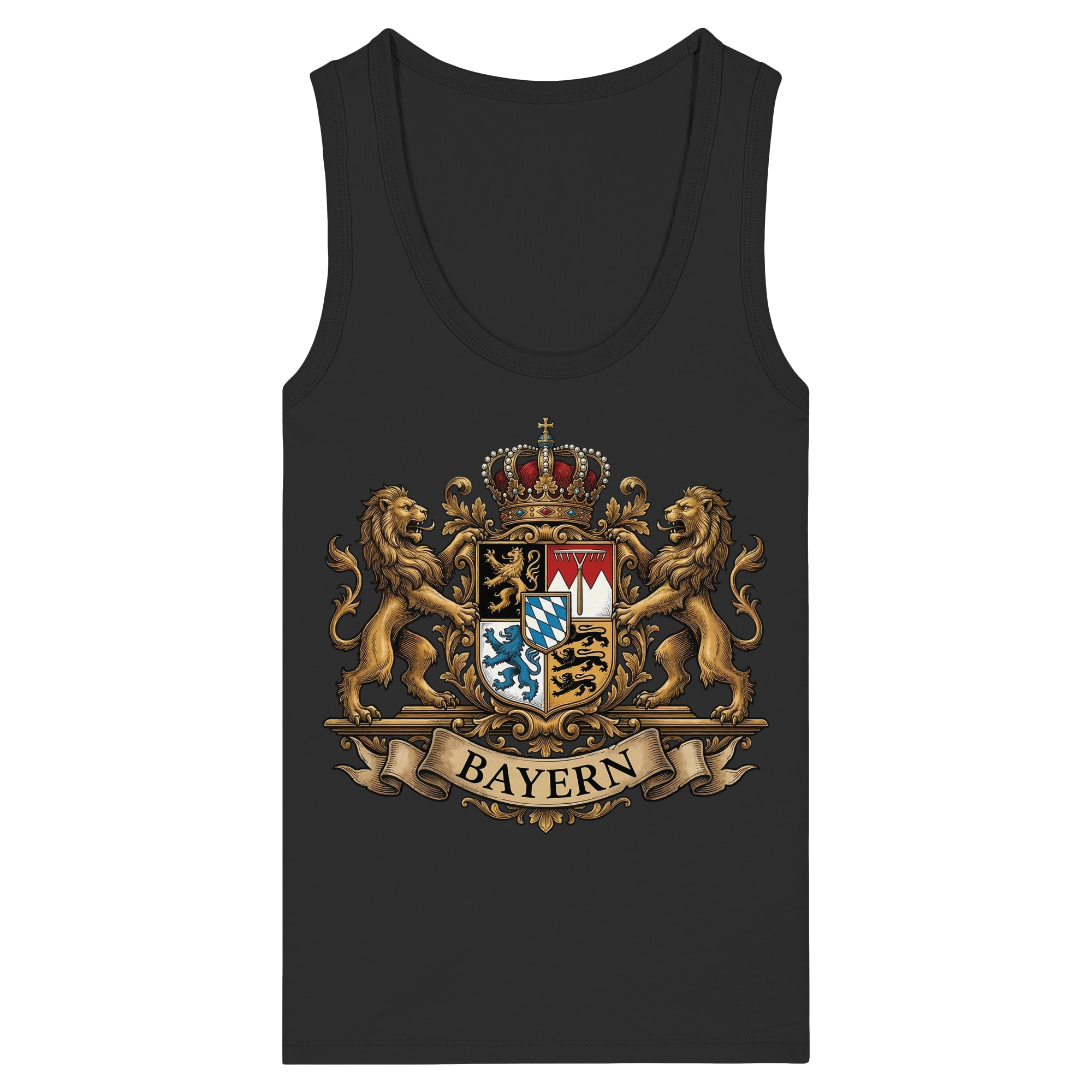 BAYERN - Womens Organic Fitted Tank Top - BayrischerHumor