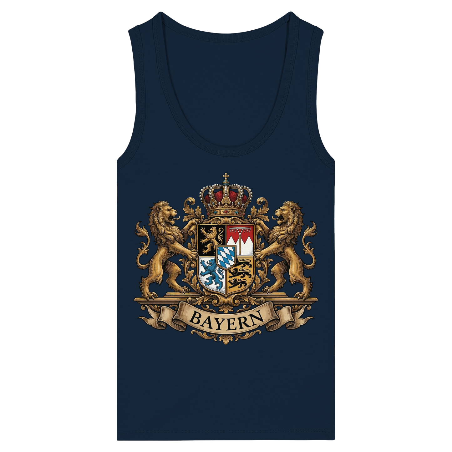 BAYERN - Womens Organic Fitted Tank Top - BayrischerHumor