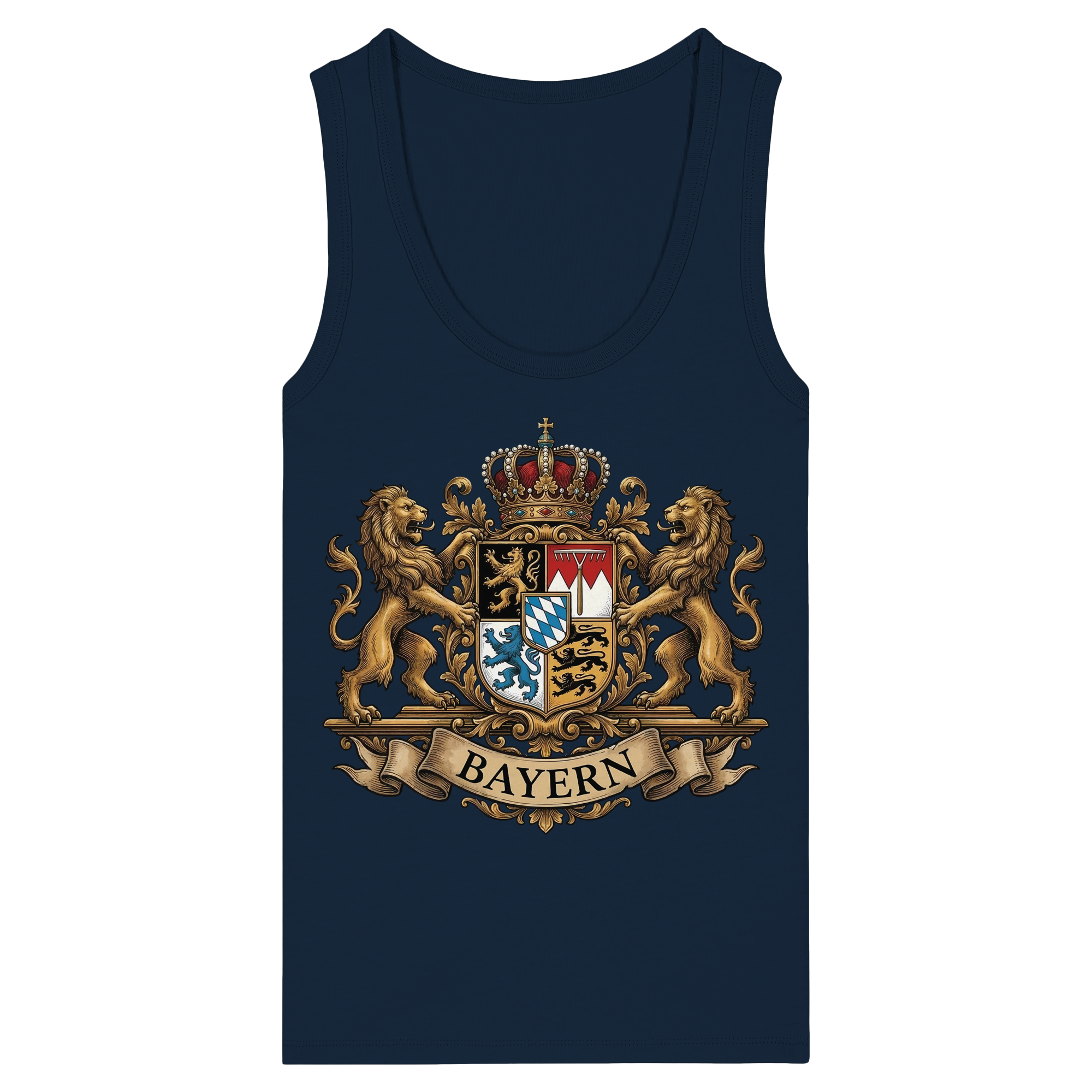 BAYERN - Womens Organic Fitted Tank Top - BayrischerHumor