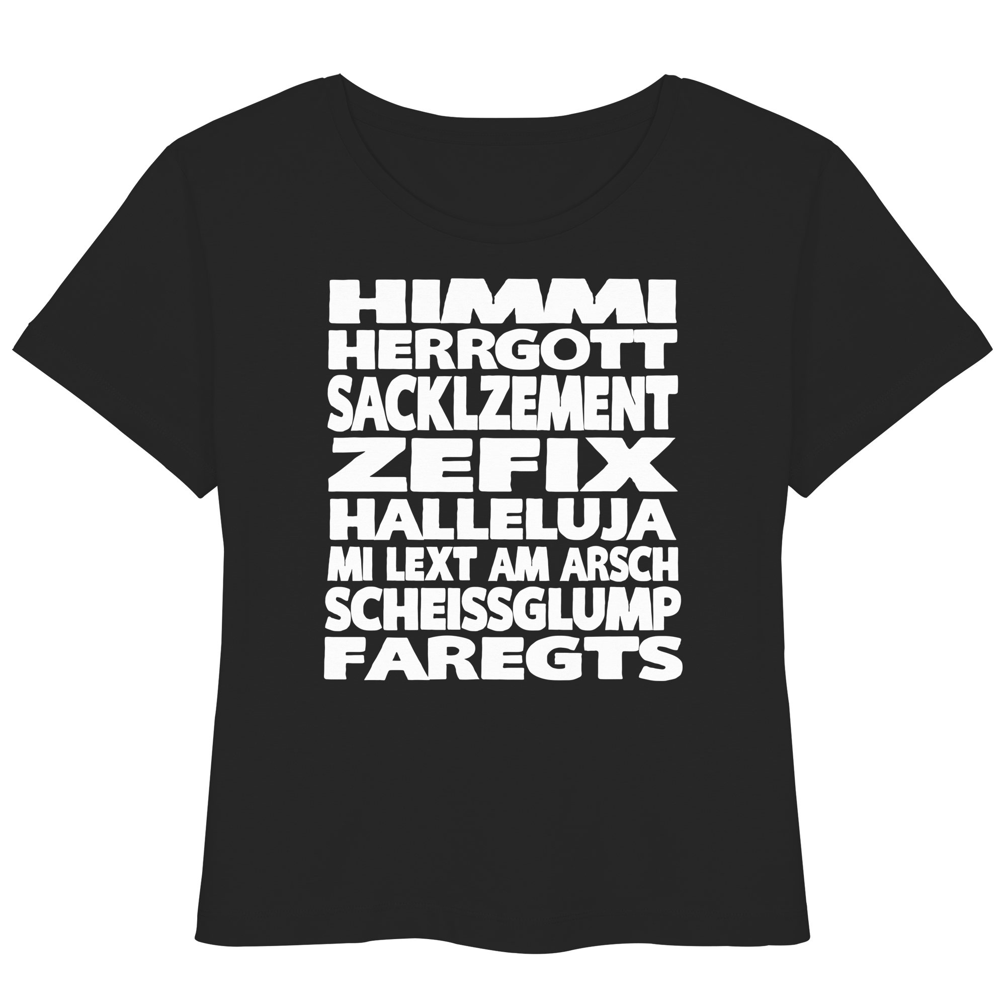 HIMMI HERRGOTT - Womens Organic Lightweight T-Shirt - BayrischerHumor