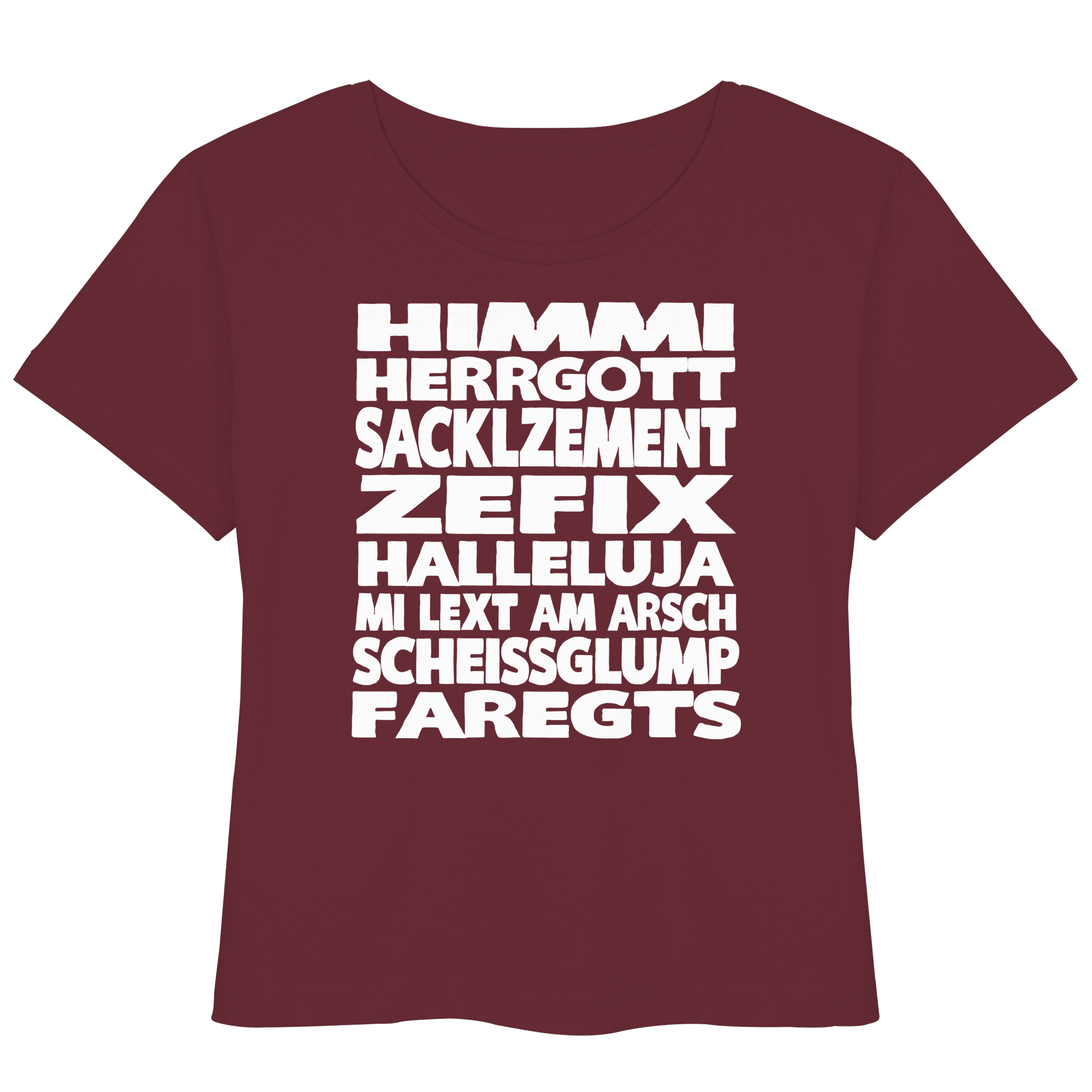 HIMMI HERRGOTT - Womens Organic Lightweight T-Shirt - BayrischerHumor