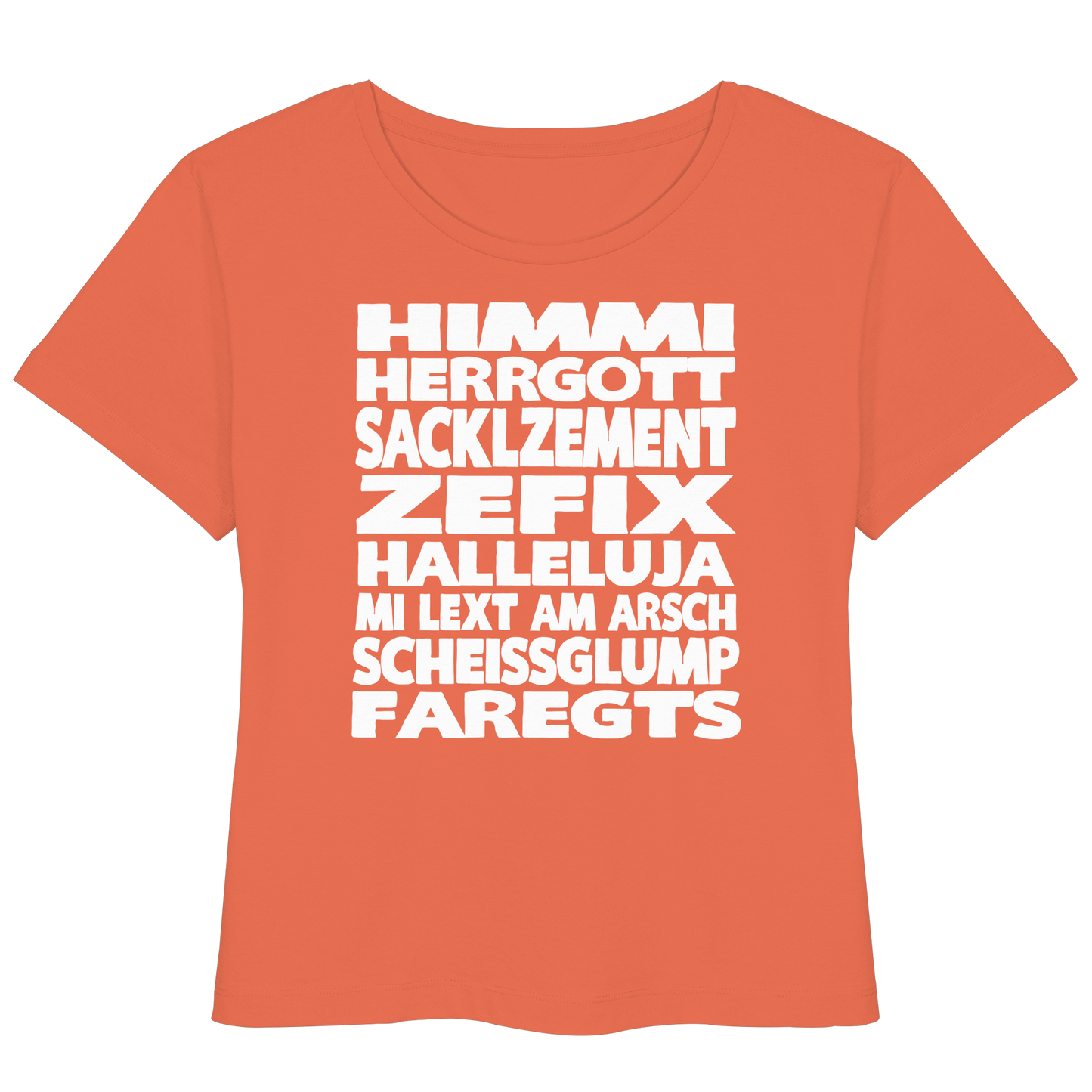 HIMMI HERRGOTT - Womens Organic Lightweight T-Shirt - BayrischerHumor